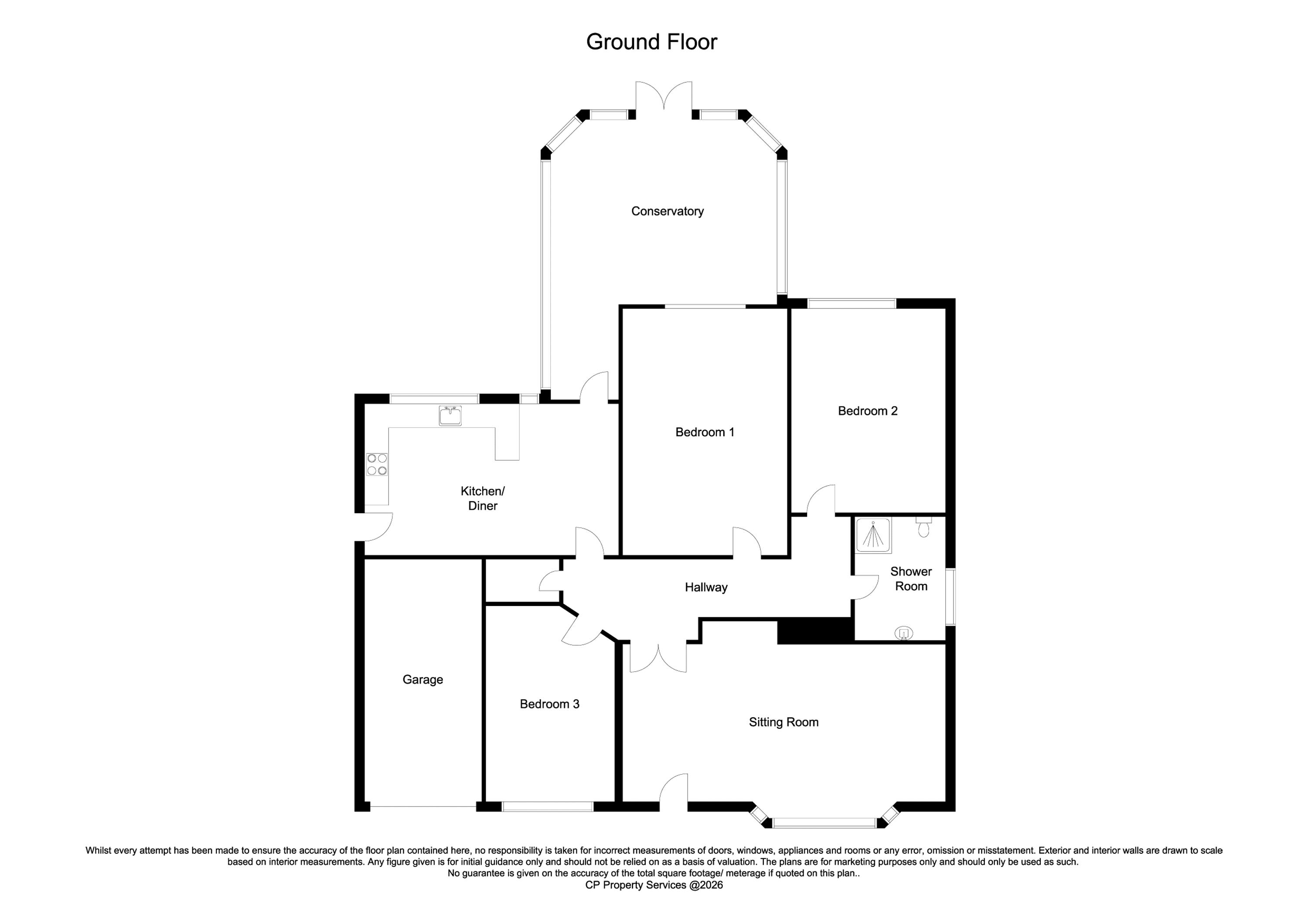 12, North Moor Drive, Doncaster floorplan