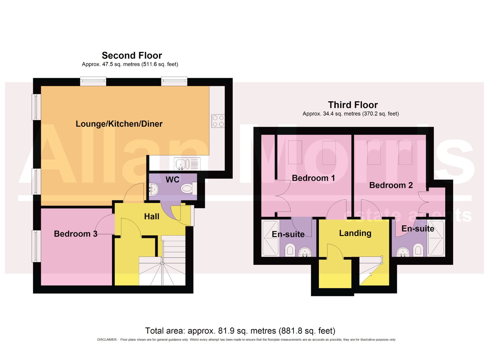 Apartment 16, Parian House, Princes Drive, Diglis, Worcester.  WR1 2BQ floorplan