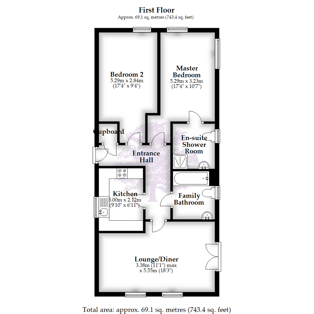 2 Bedrooms Flat for sale in Guillemot Road, Portishead, Bristol BS20