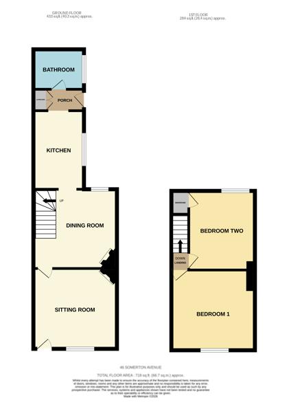 46, Somerton Avenue, Lowestoft floorplan