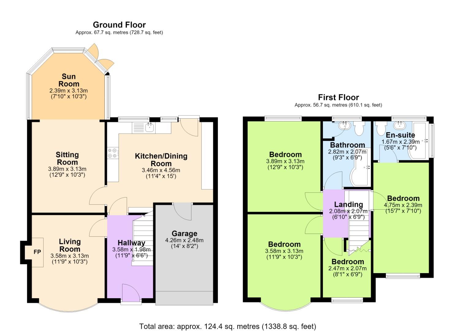 11, St. Austell Drive, Nottingham floorplan