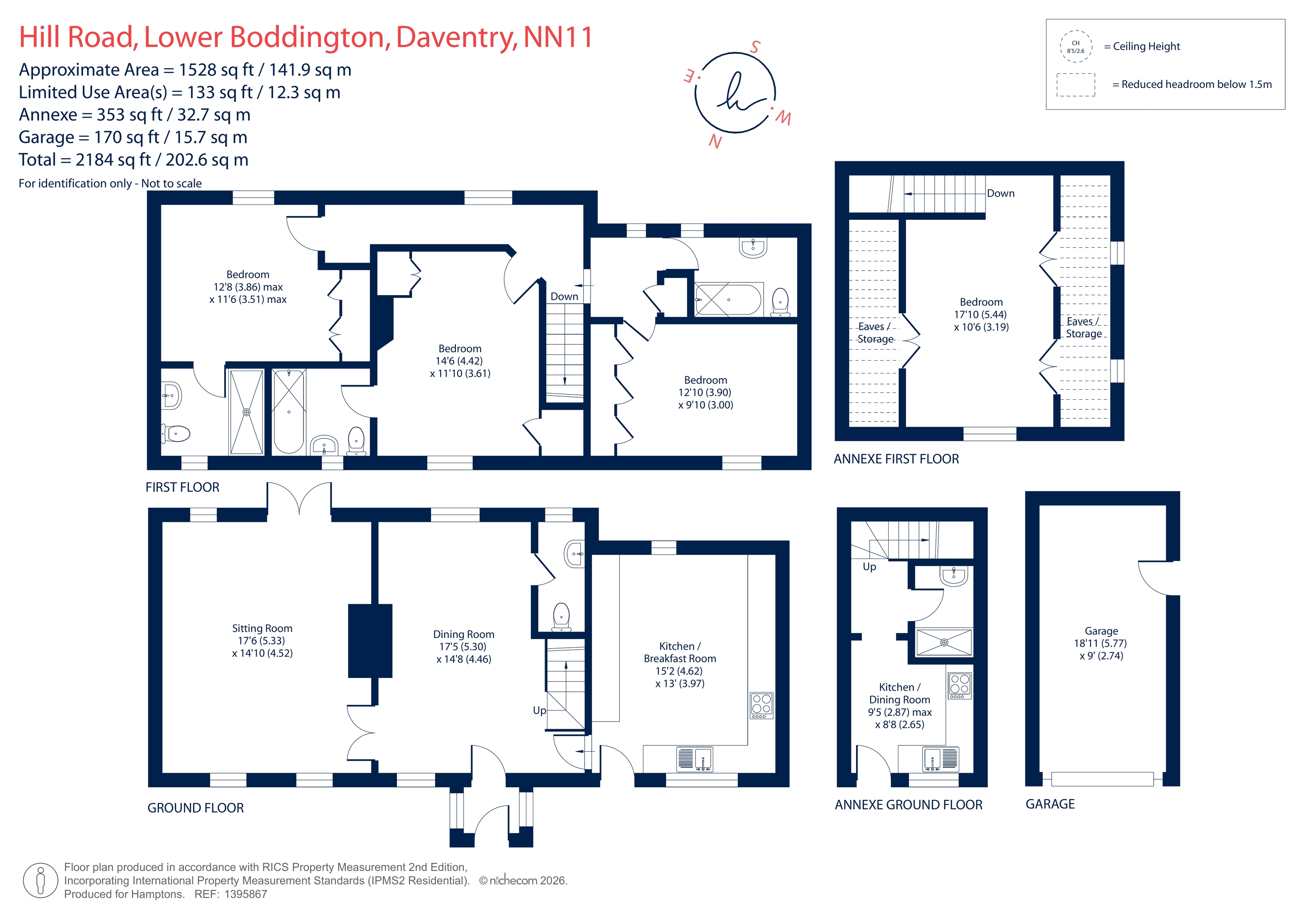 Woodbine Cottage, Hill Road, Lower Boddington floorplan