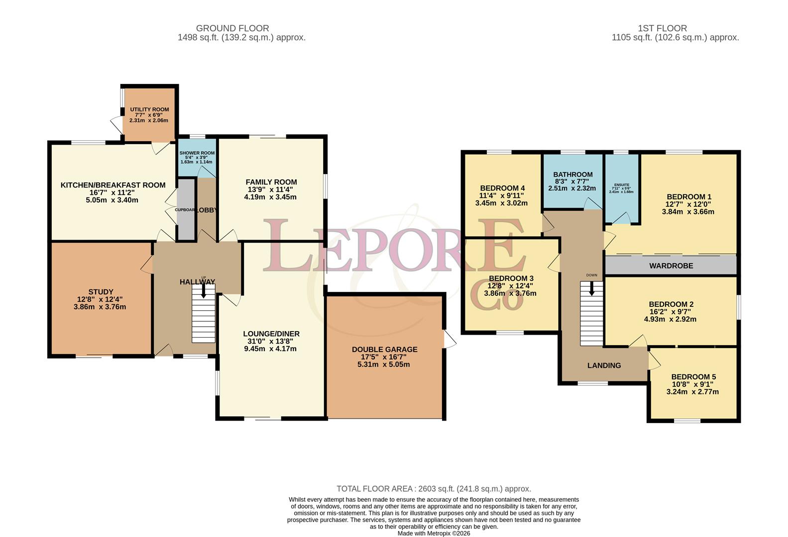 105, Wentworth Drive, Bedford floorplan