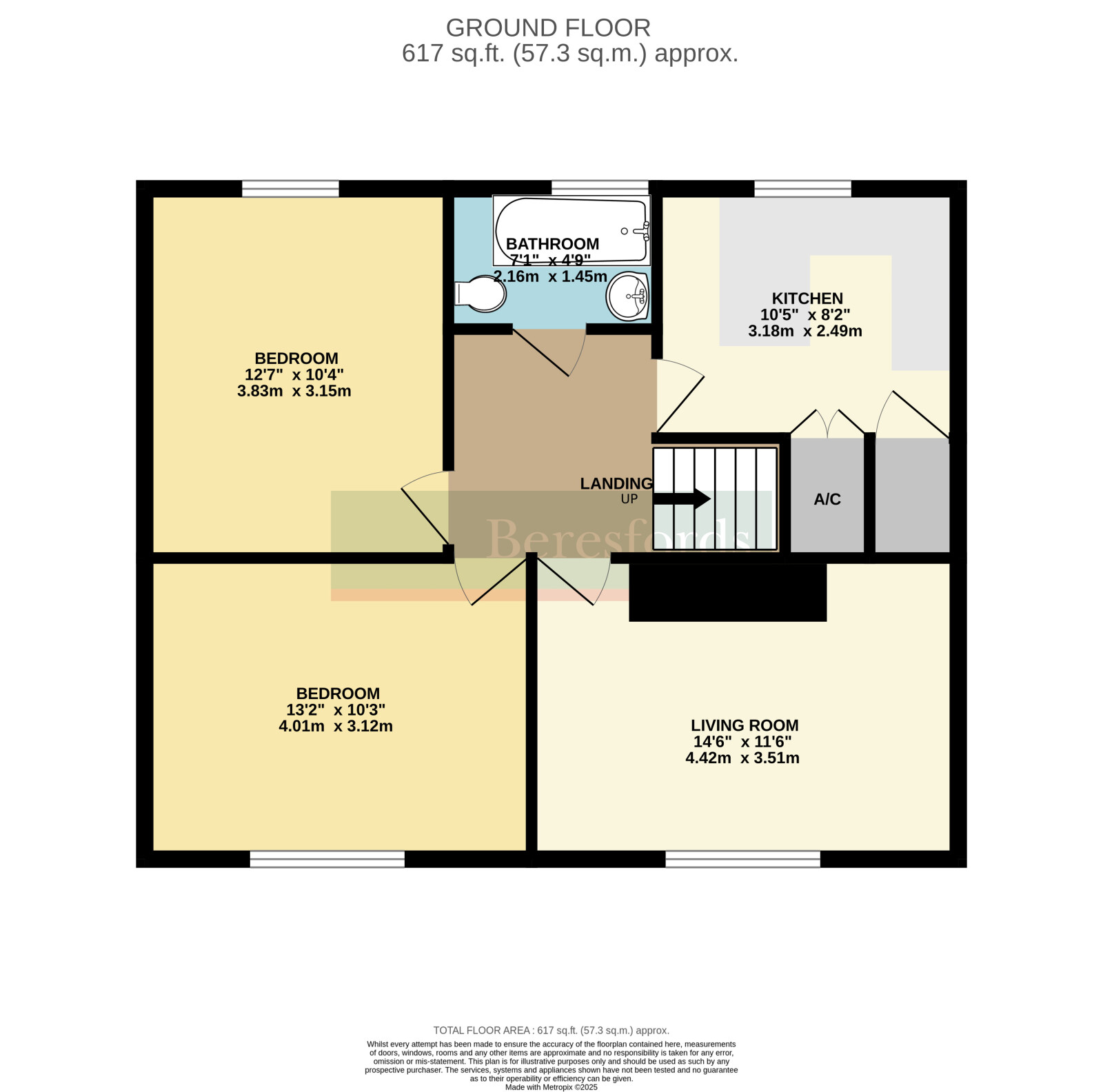 25A, Upper Mill Field, Essex floorplan