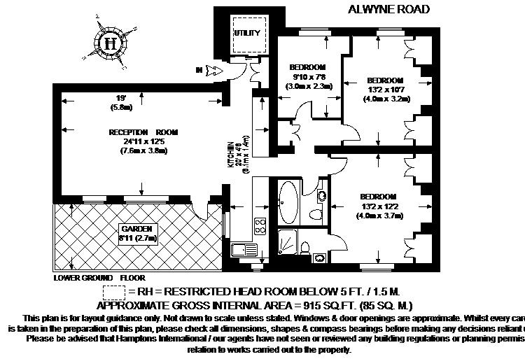 3 Bedrooms Flat to rent in Alwyne Road, London N1