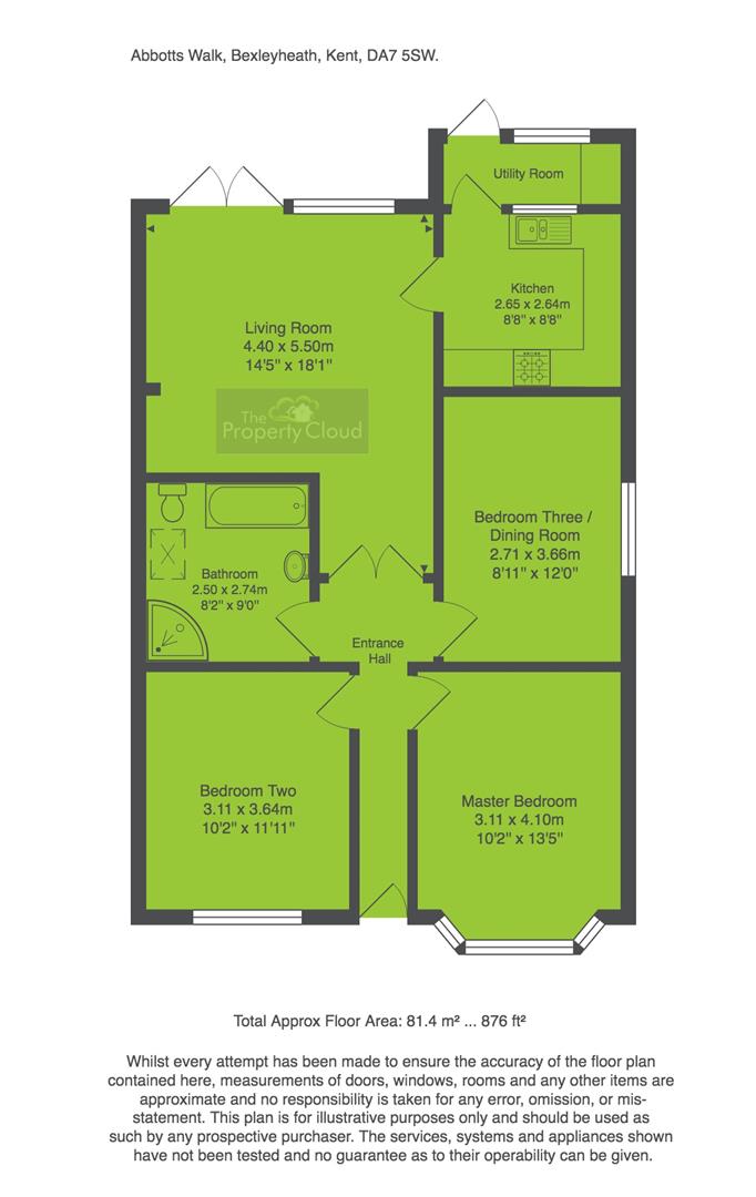 3 Bedrooms Semi-detached bungalow for sale in Abbotts Walk, Bexleyheath DA7