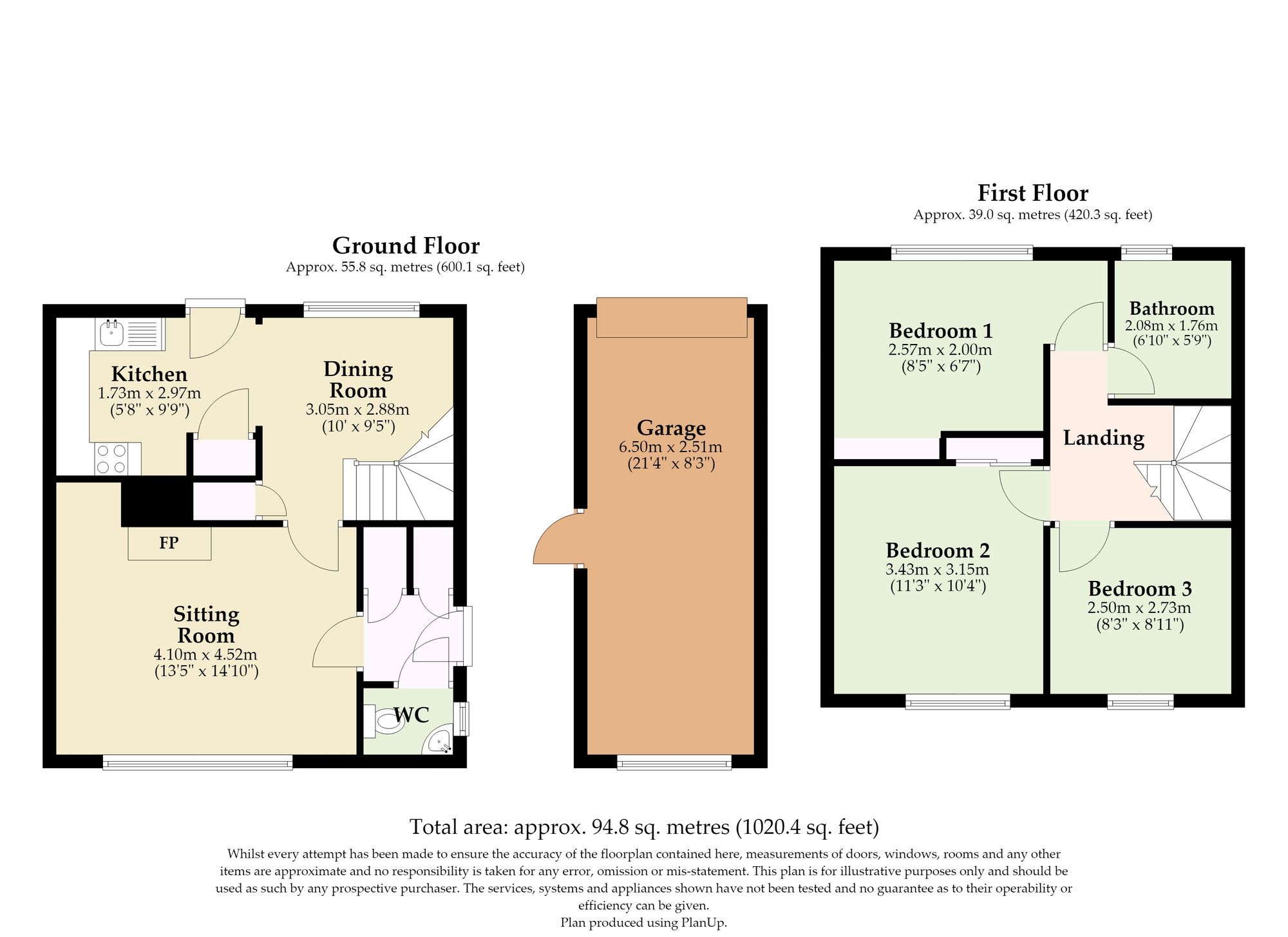 33 Jasmine Gardens, Great Yarmouth floorplan