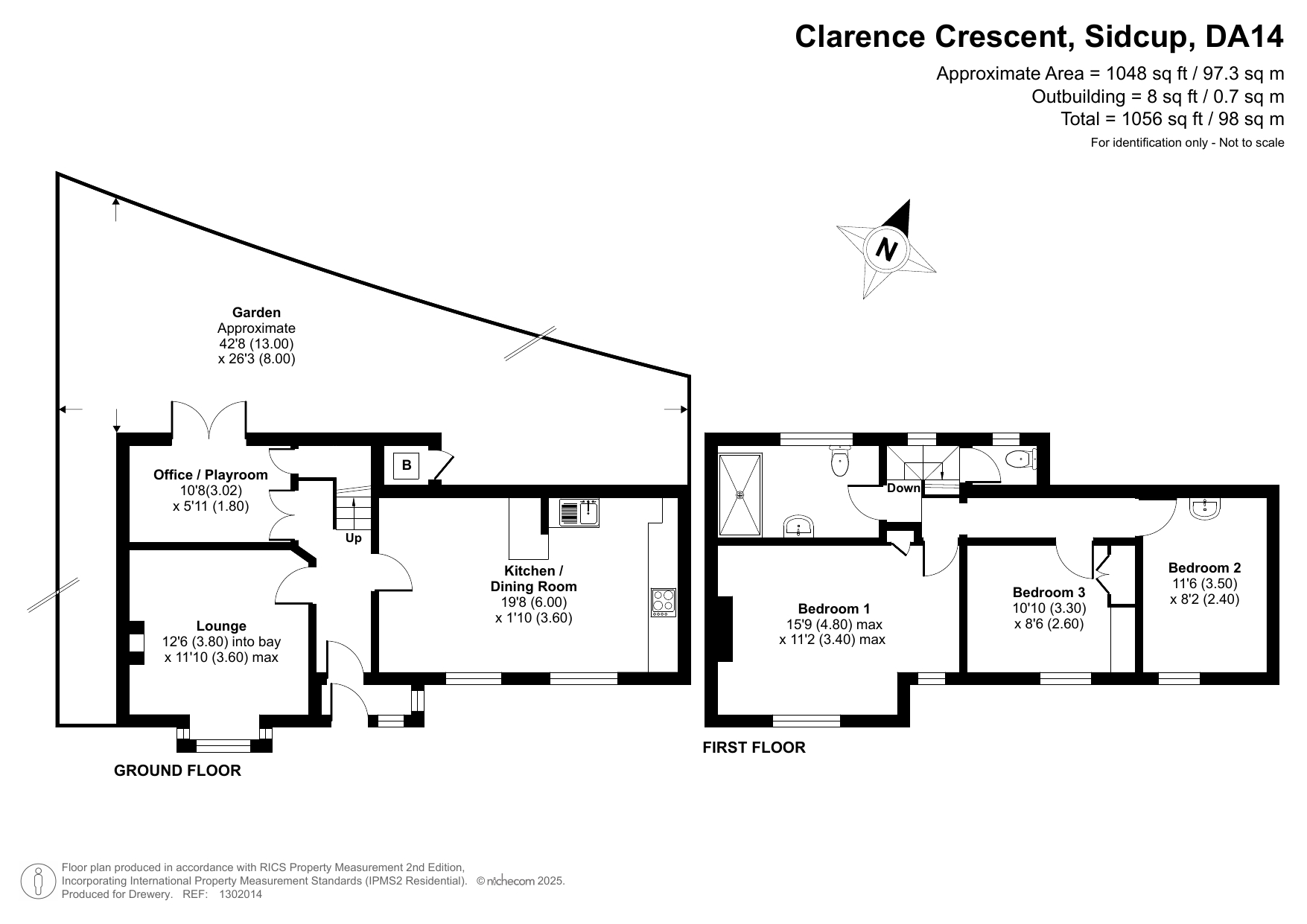 27, Clarence Crescent, Sidcup floorplan