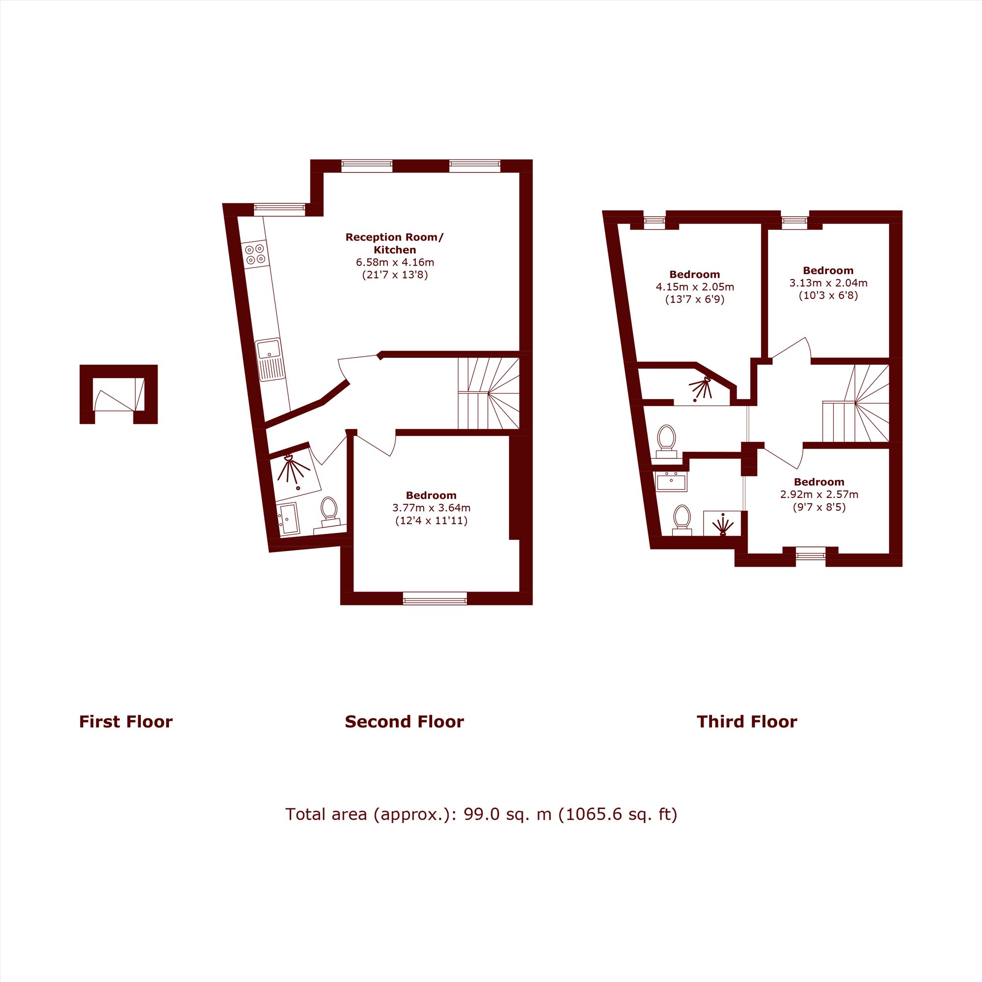 Flat 2, 7A, Camberwell Green, London floorplan