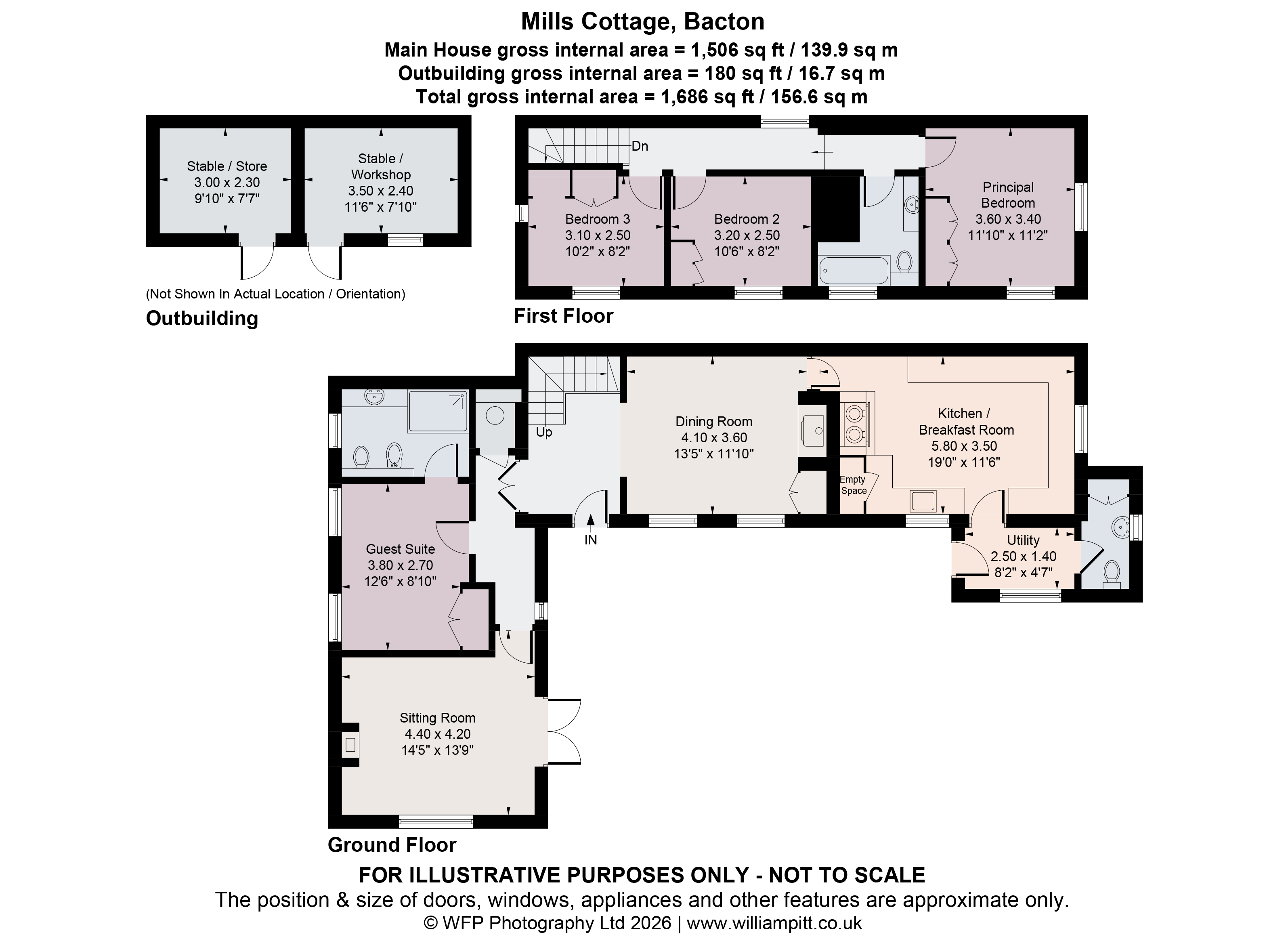 Mills Cottage,, Broad Road, Stowmarket floorplan