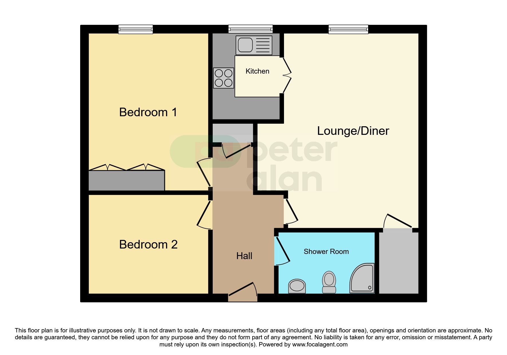Flat 35, Glendower Court, Velindre Road, Cardiff floorplan