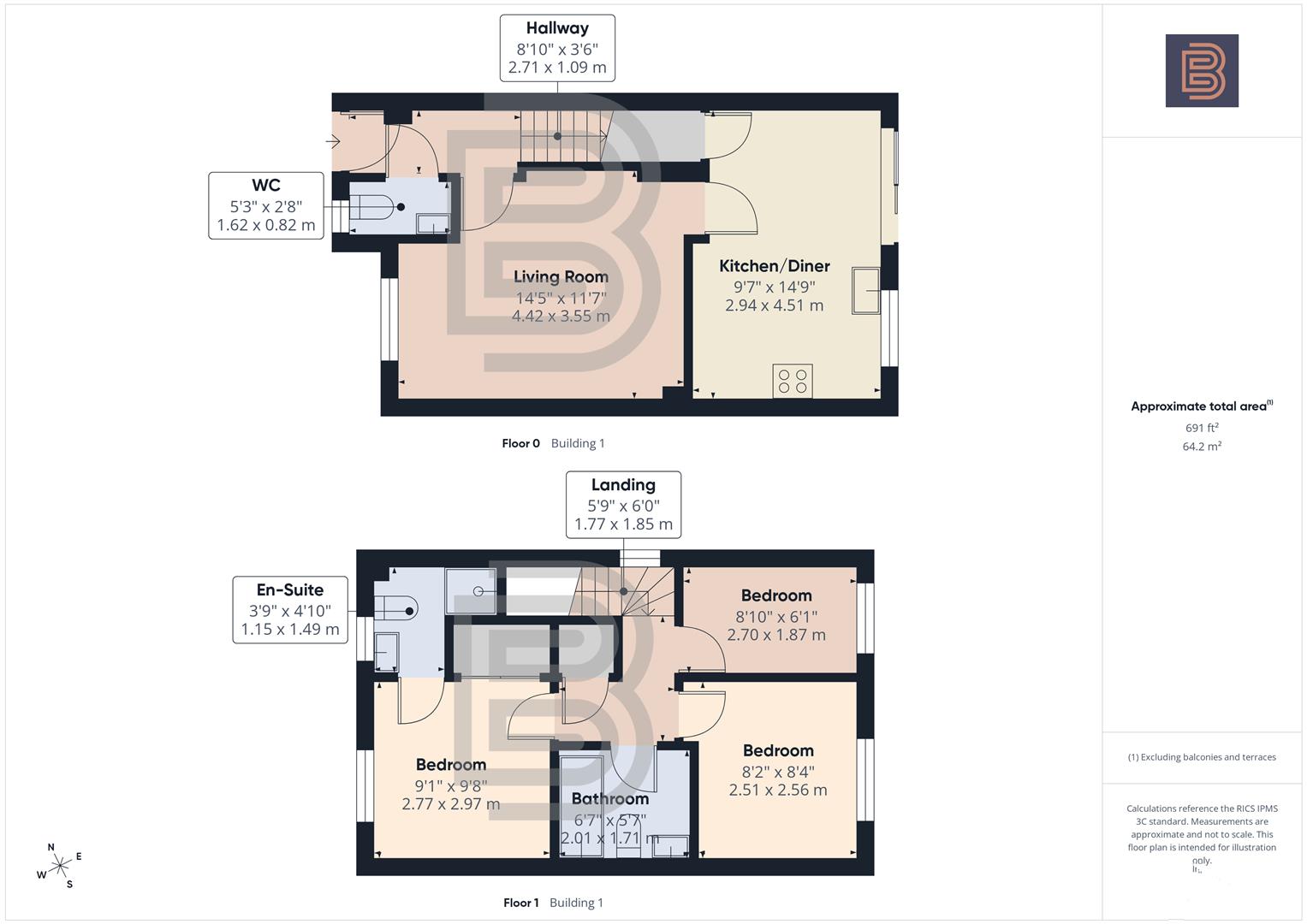 1, Creswell Place, Rugby floorplan