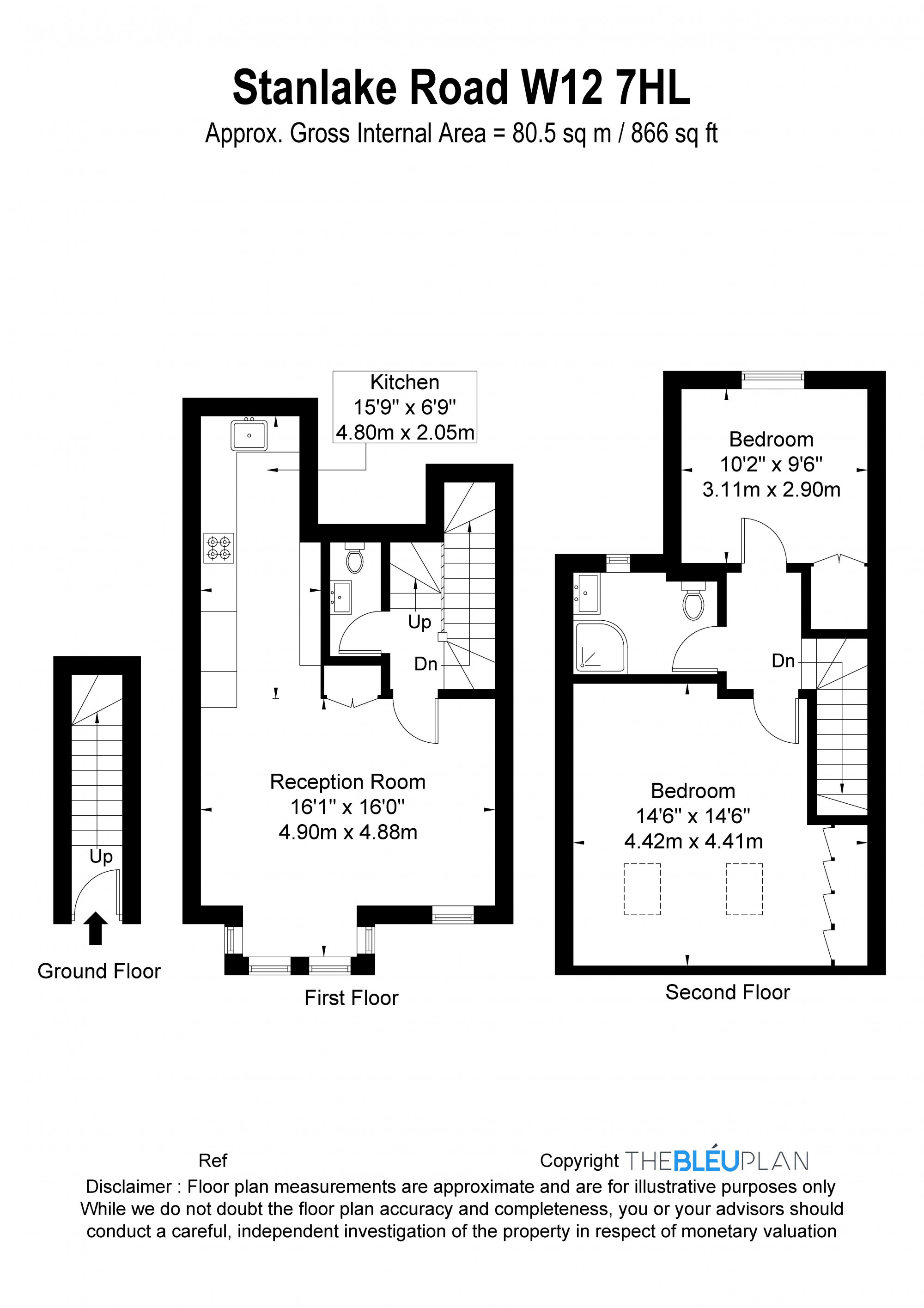 Stanlake Road, London floorplan