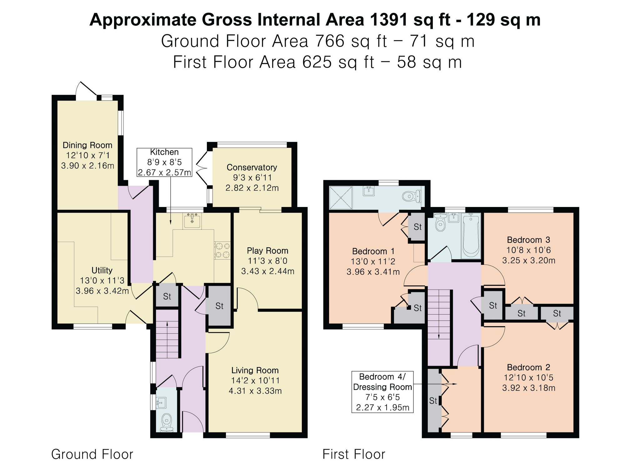 Elm Close, Witchford, CB6 floorplan