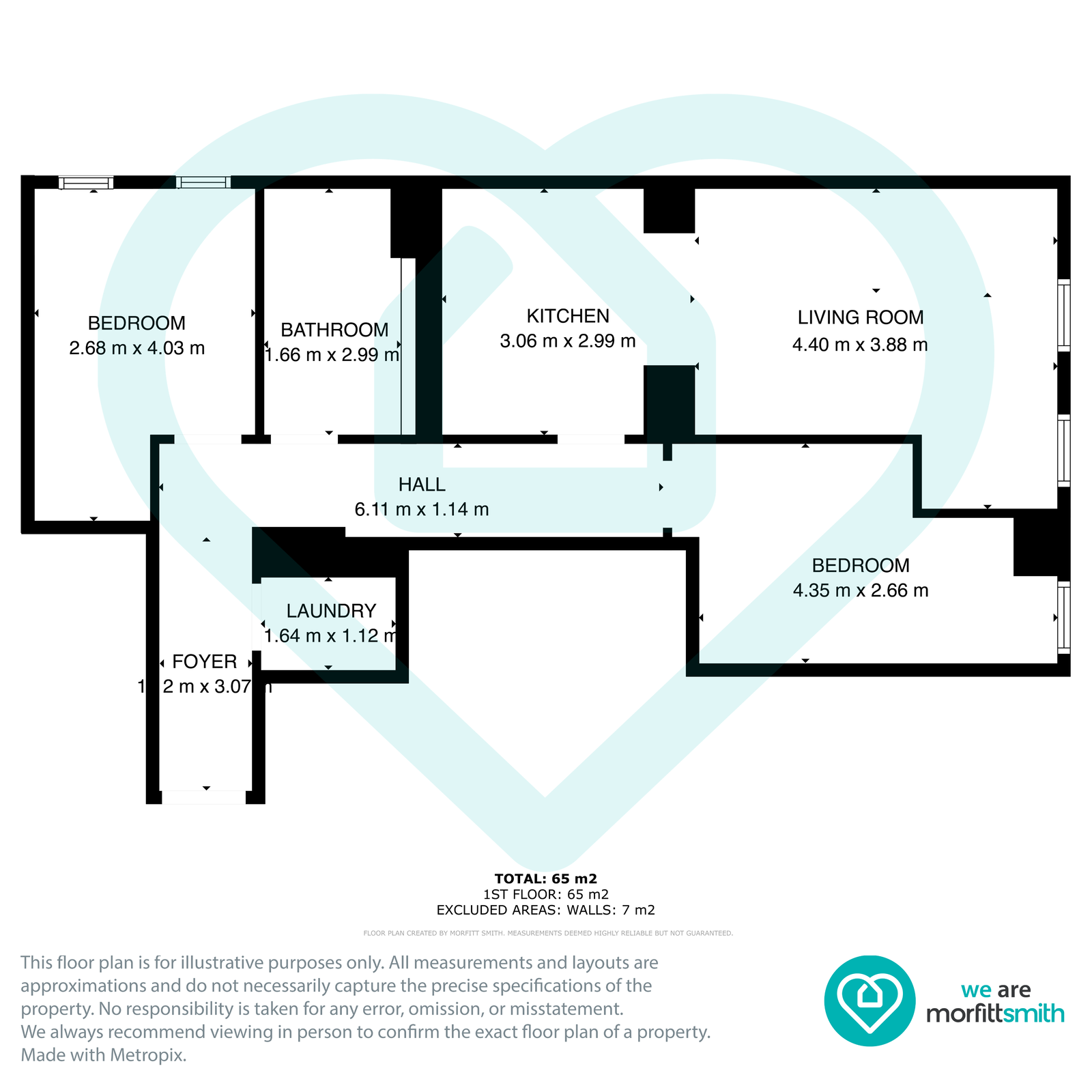 Flat 4, 56 Bank Street, Sheffield floorplan