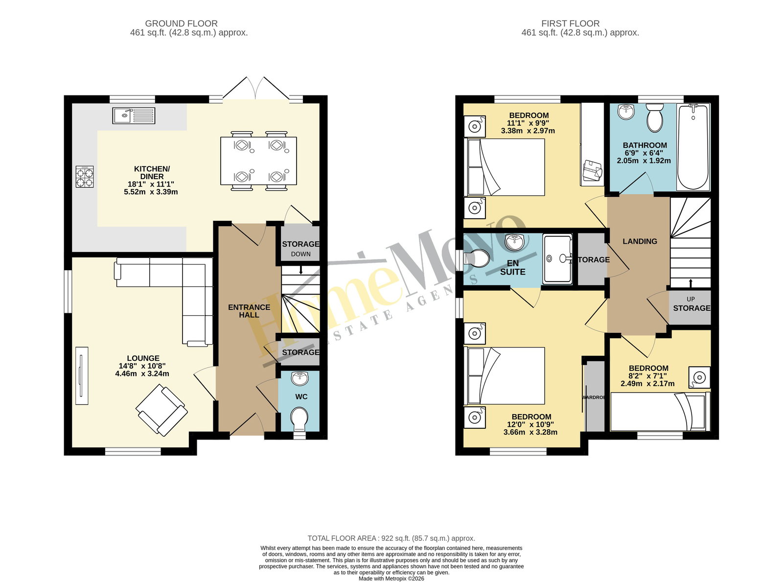 11, Ferny Close, Overseal floorplan