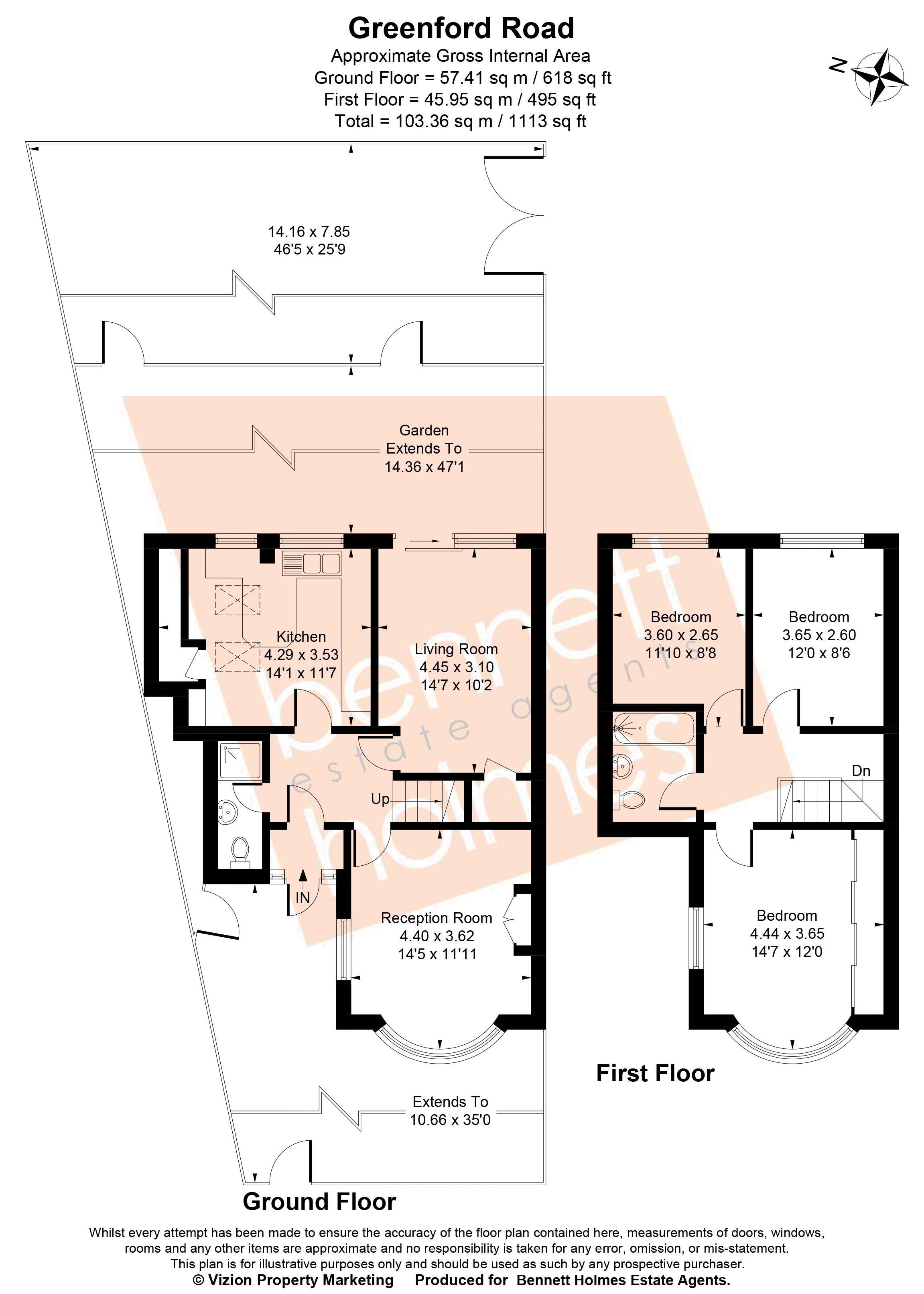 1274, Greenford Road, Greenford floorplan