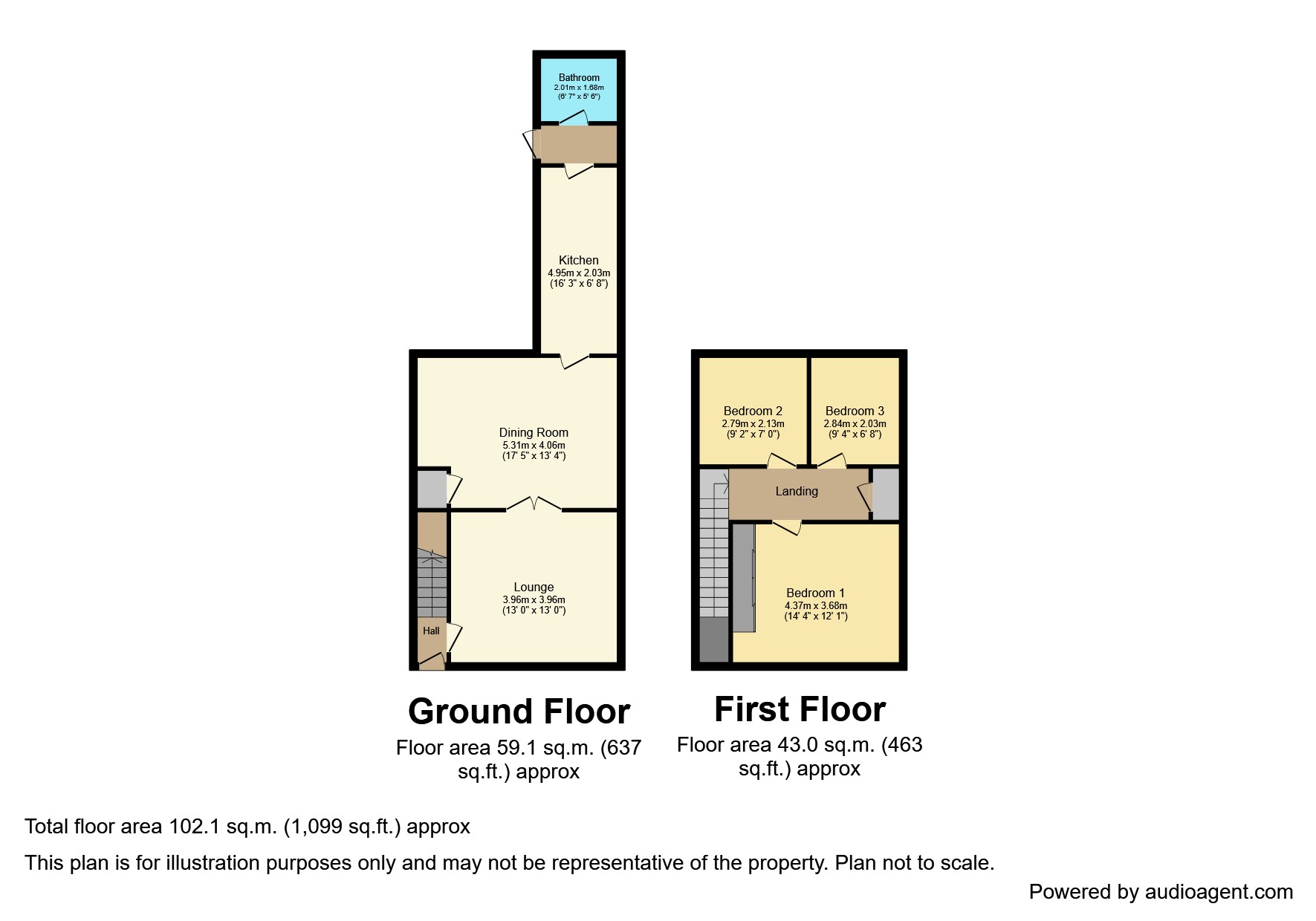 15, East Moor Road, Sunderland floorplan