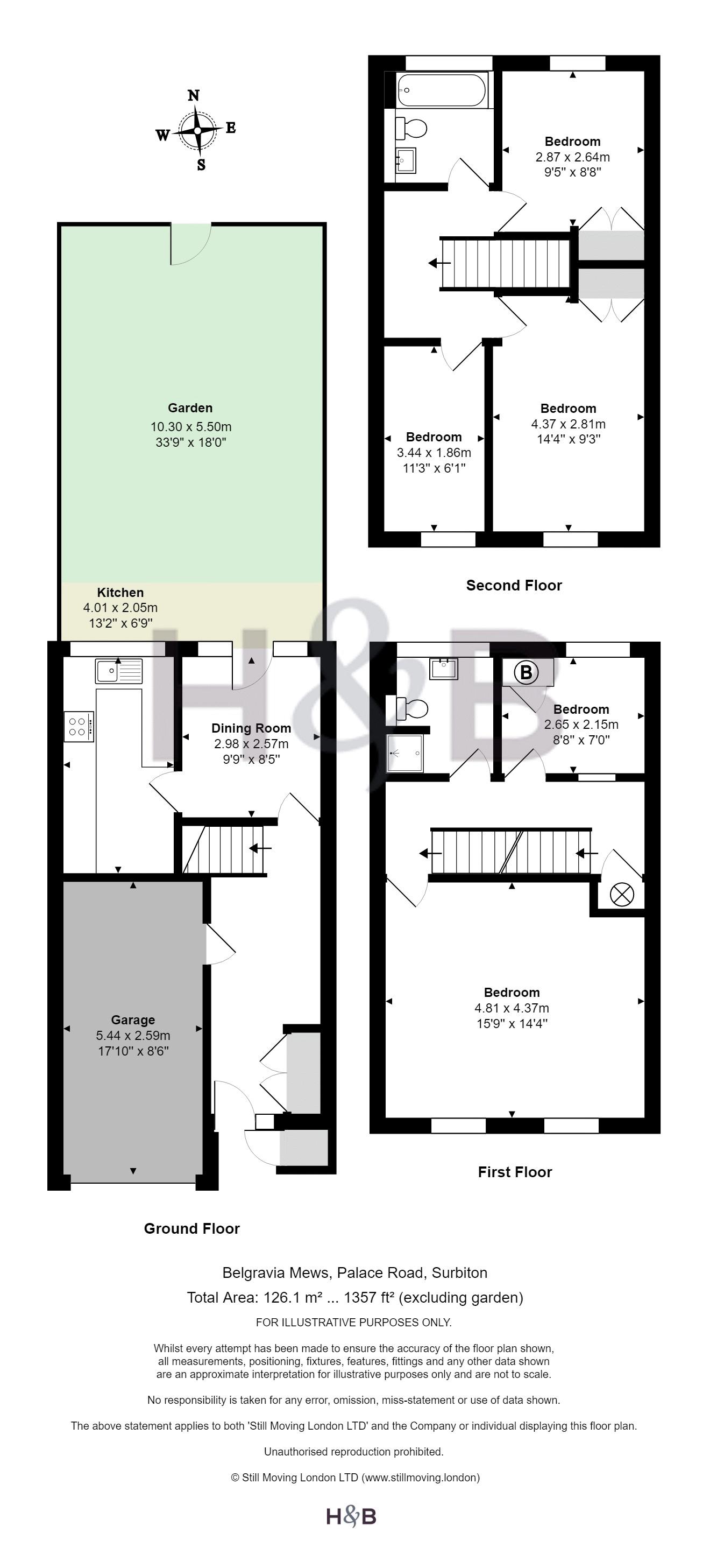 4 Bedrooms Terraced house to rent in Belgravia Mews, Palace Road, Kingston Upon Thames KT1