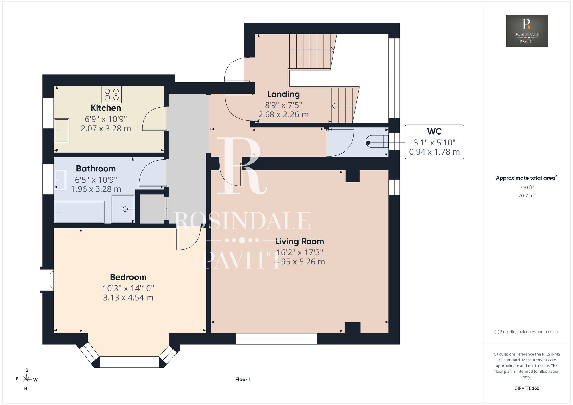 Flat 3, 3 Hillcroome Road, Sutton floorplan