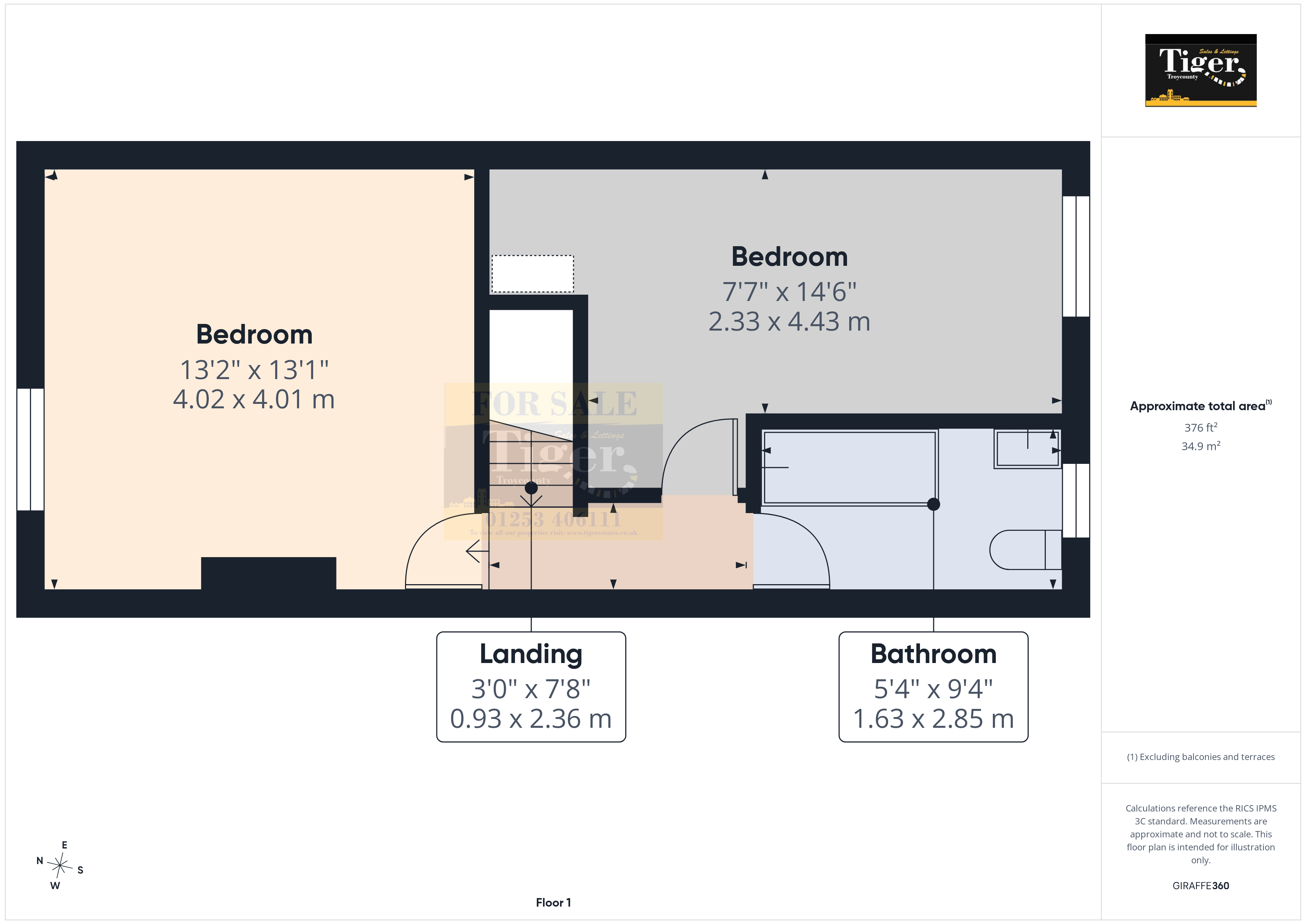 1, Aintree Road, Blackpool floorplan