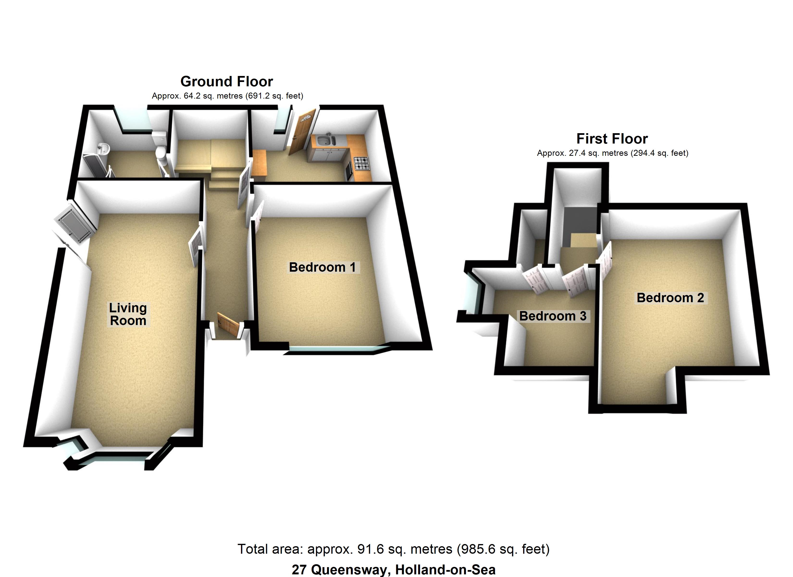 Queensway, Holland On Sea, Clacton On Sea CO15, 3 bedroom detached