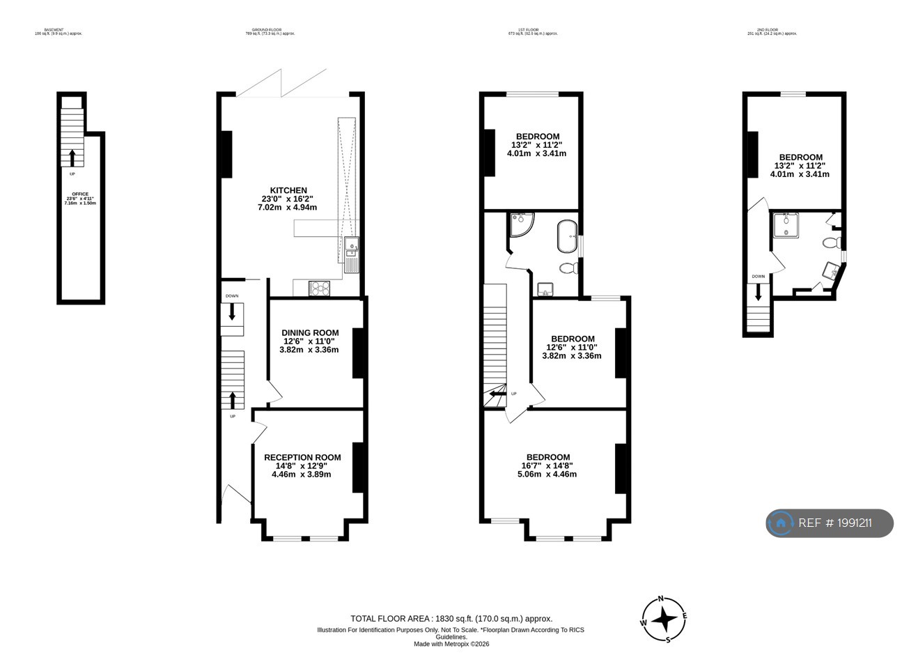Croxted Road, Herne Hill, London floorplan