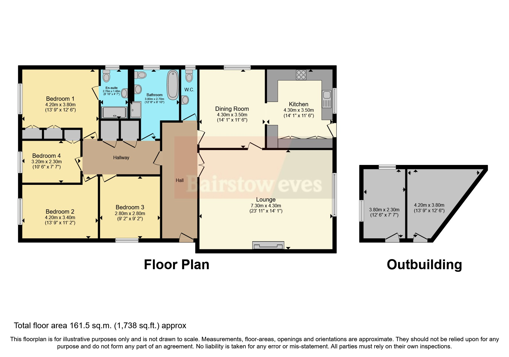 Rawreth Lane, Rayleigh, Essex SS6, 4 bedroom bungalow for sale
