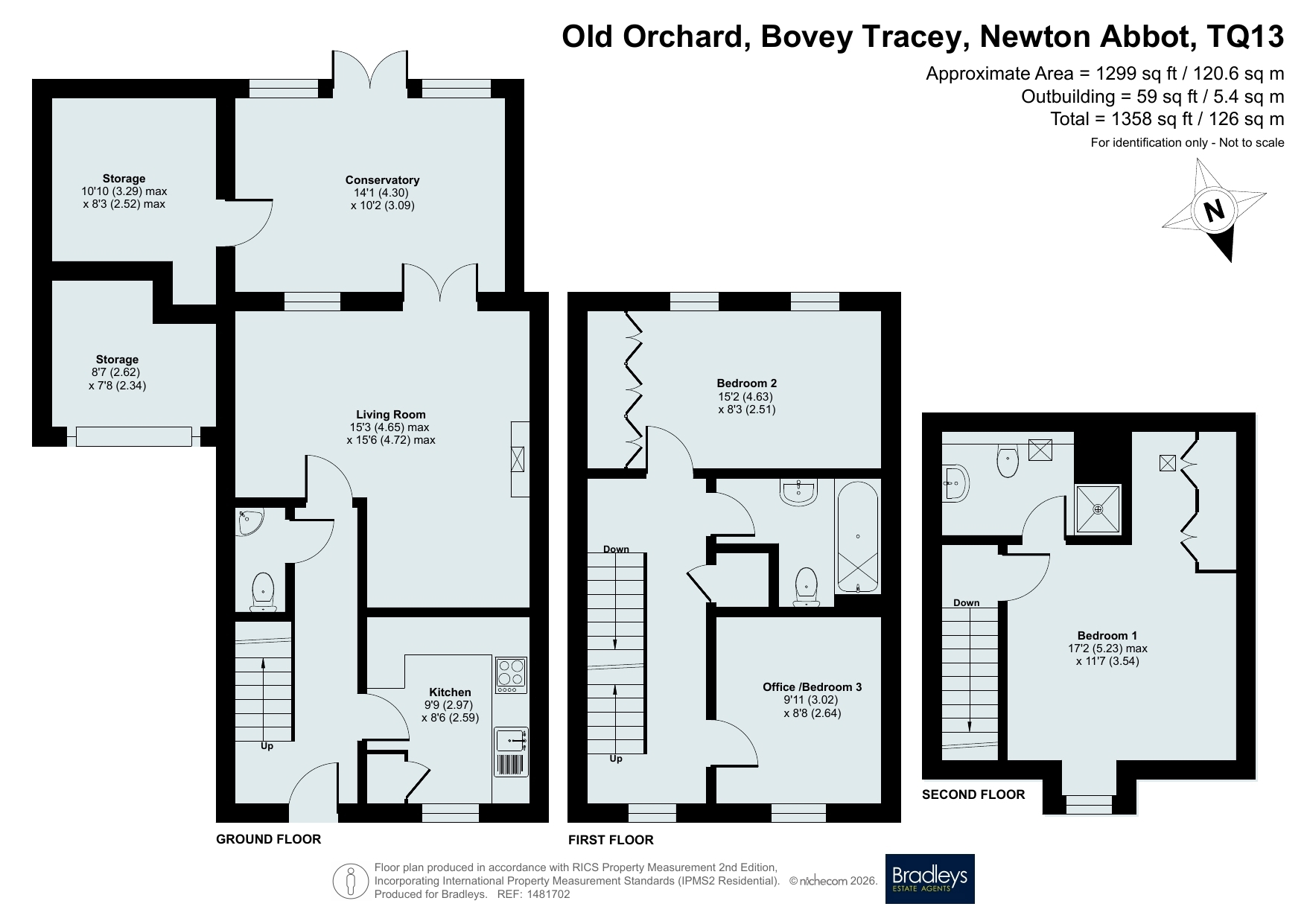 19, Old Orchard, Newton Abbot floorplan