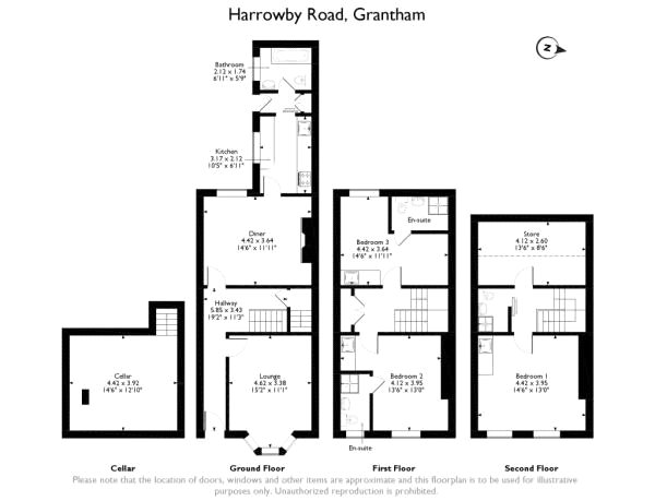 3 Bedrooms Terraced house for sale in Harrowby Road, Grantham NG31