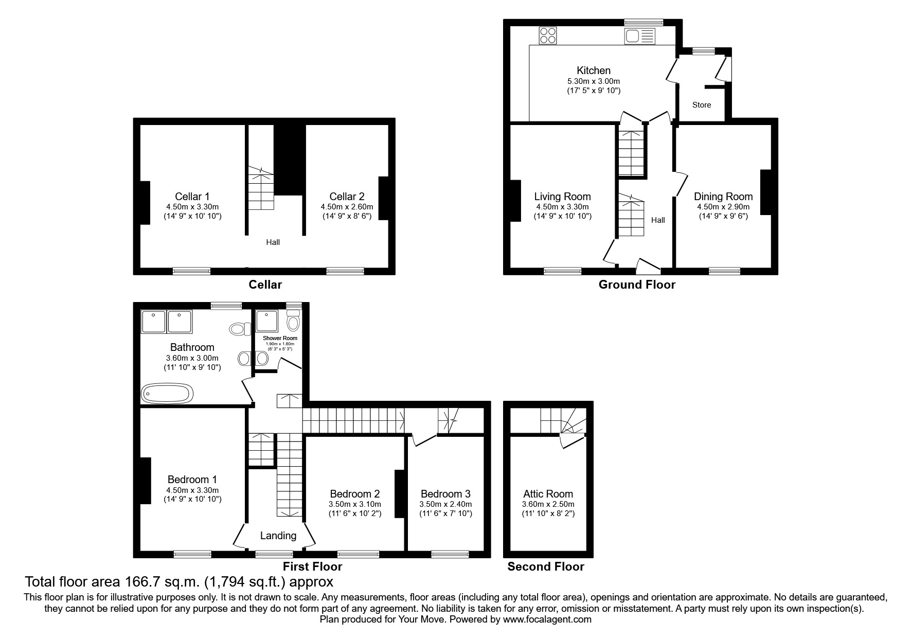 3, Clifton Terrace, Wigton floorplan
