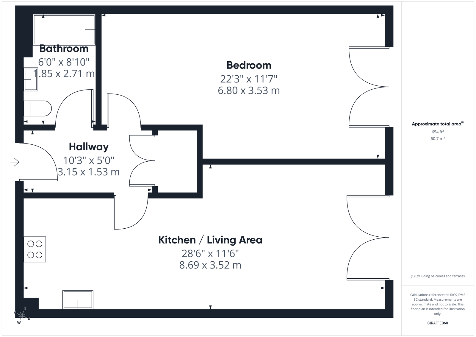 Union Mill, 6,Apartment 13, Upgang Lane, Whitby floorplan