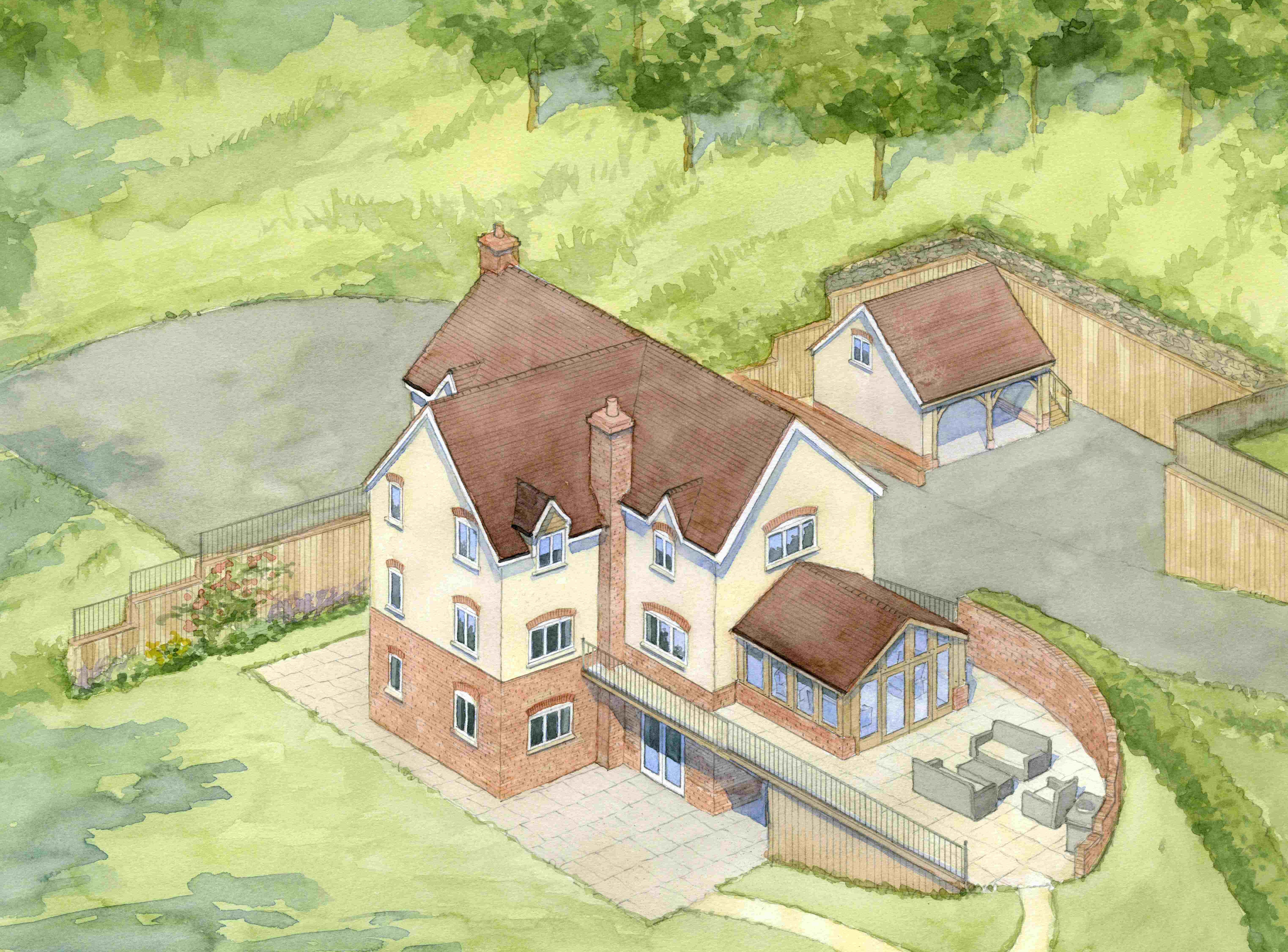 4-bed house on Heather View Building Plot, Pensax Common, Worcester, £350,000