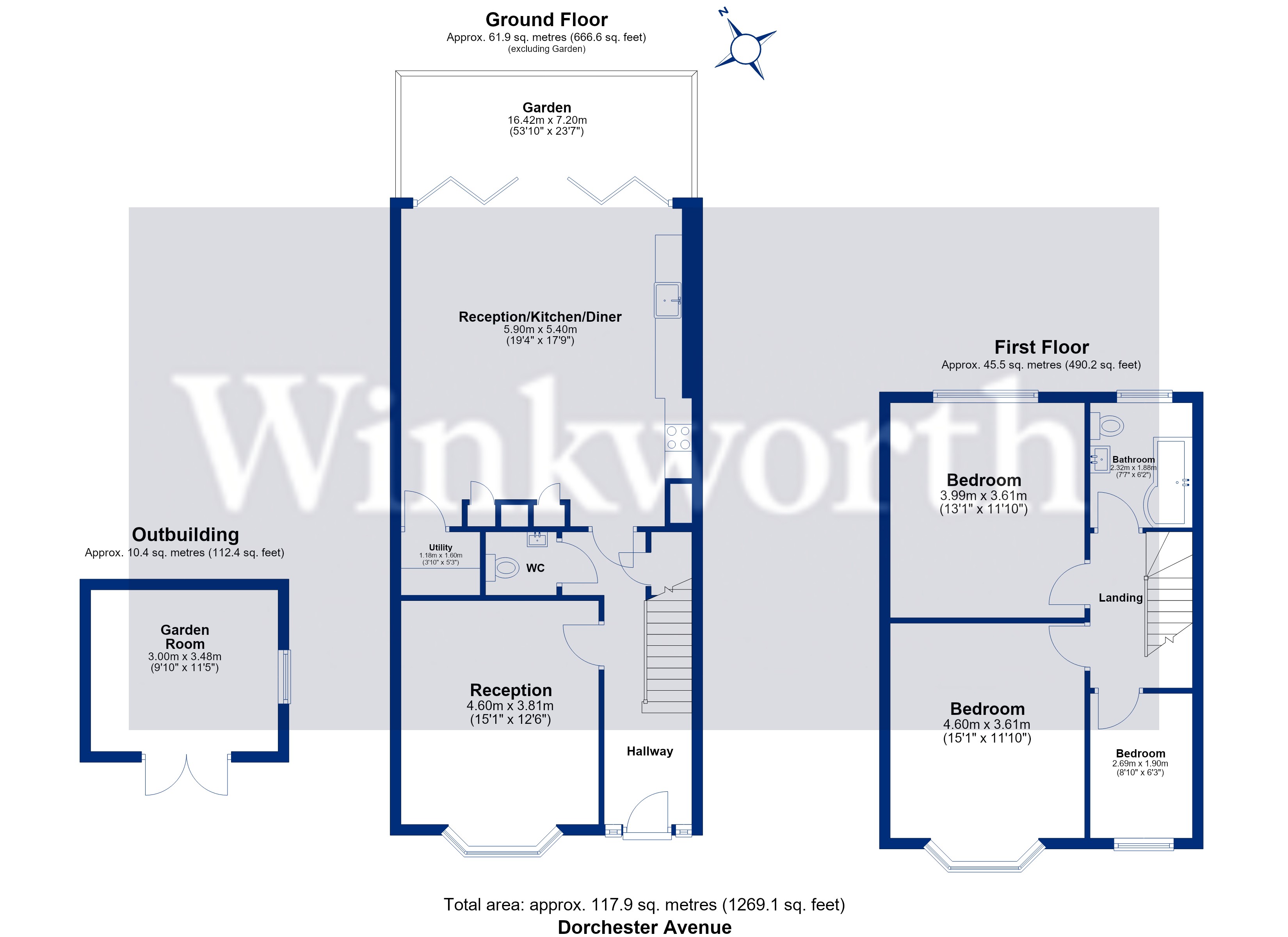 90, Dorchester Avenue, London floorplan