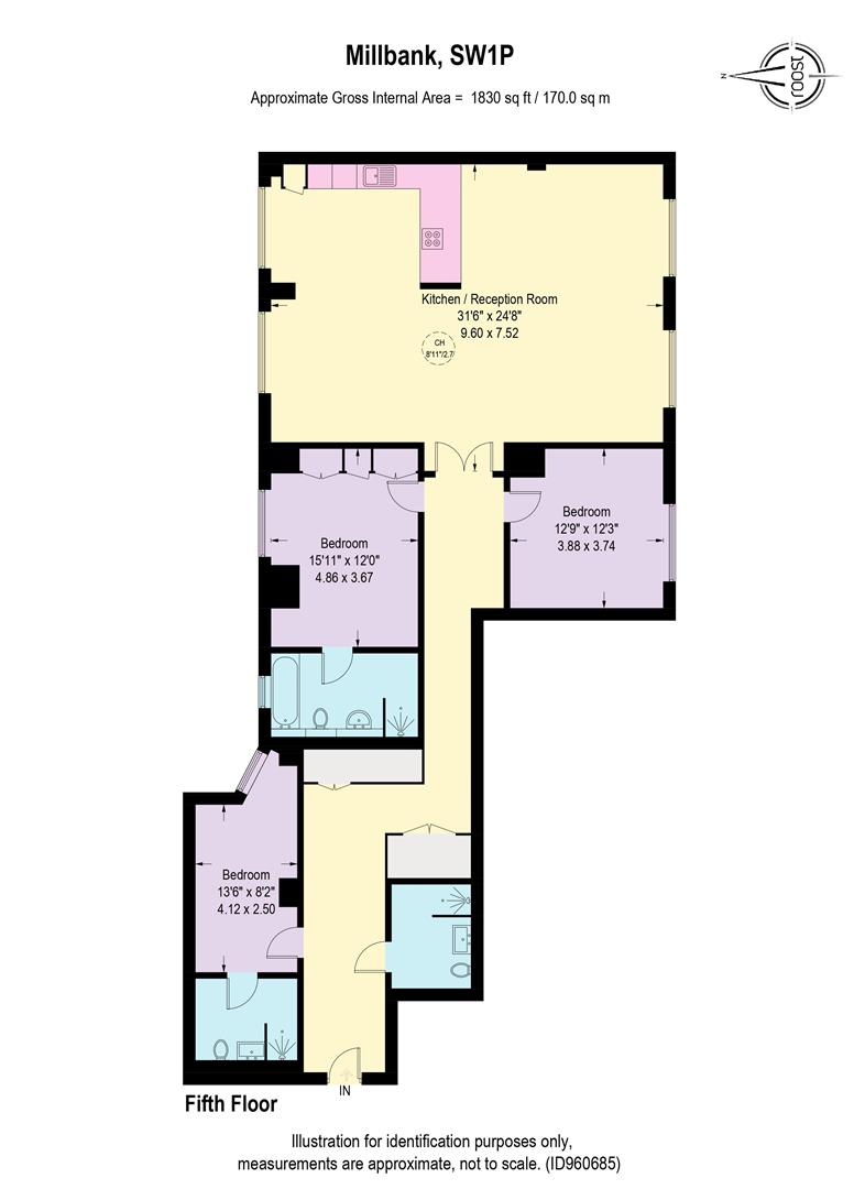 Apartment 22 Millbank Residence, 9 Millbank, LONDON floorplan