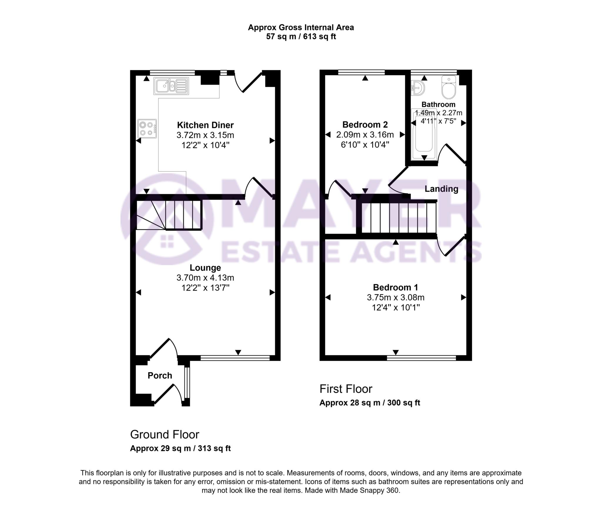 37, Deveron Close, Plymouth floorplan