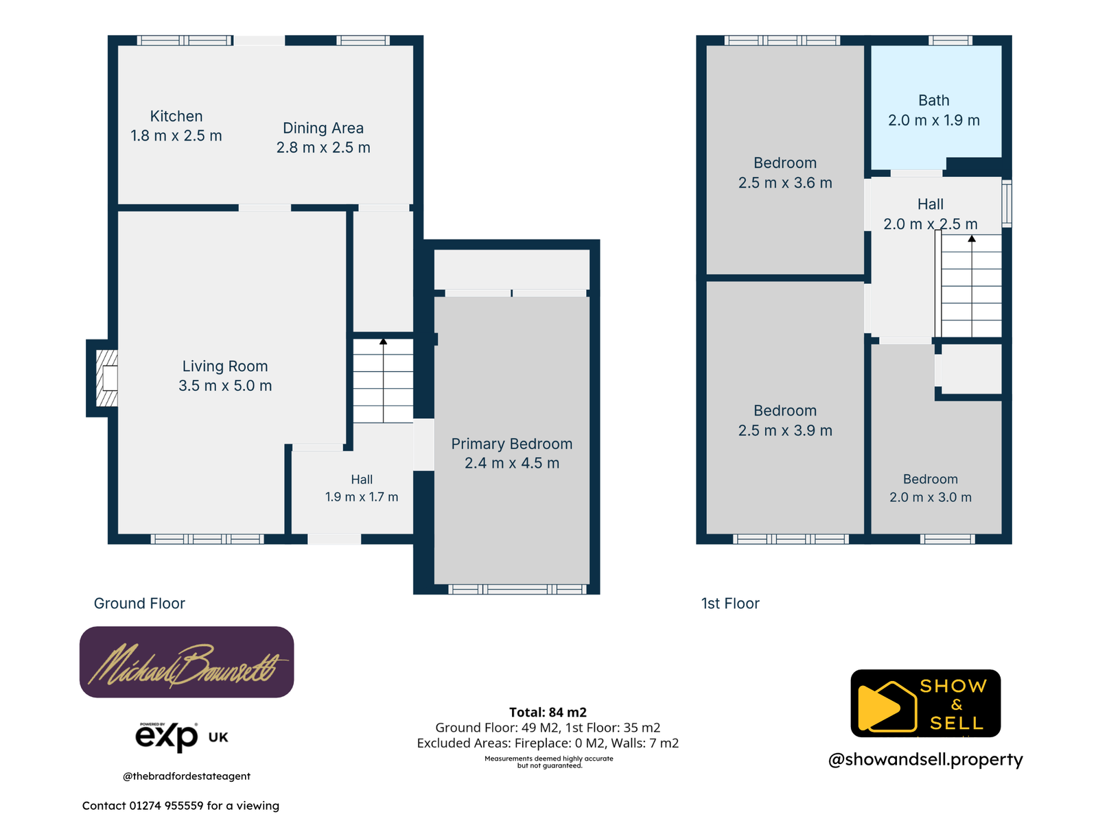 3, Hall Stone Court, Halifax floorplan