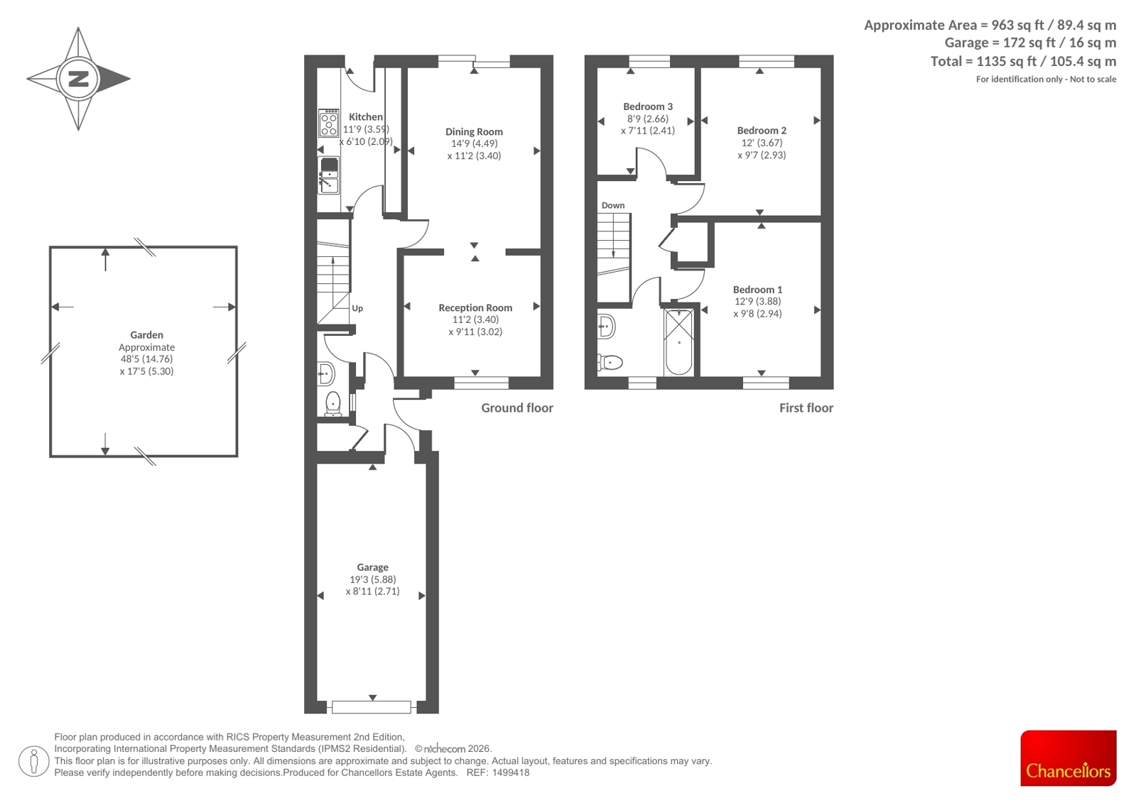 13, Haldane Road, Oxford floorplan