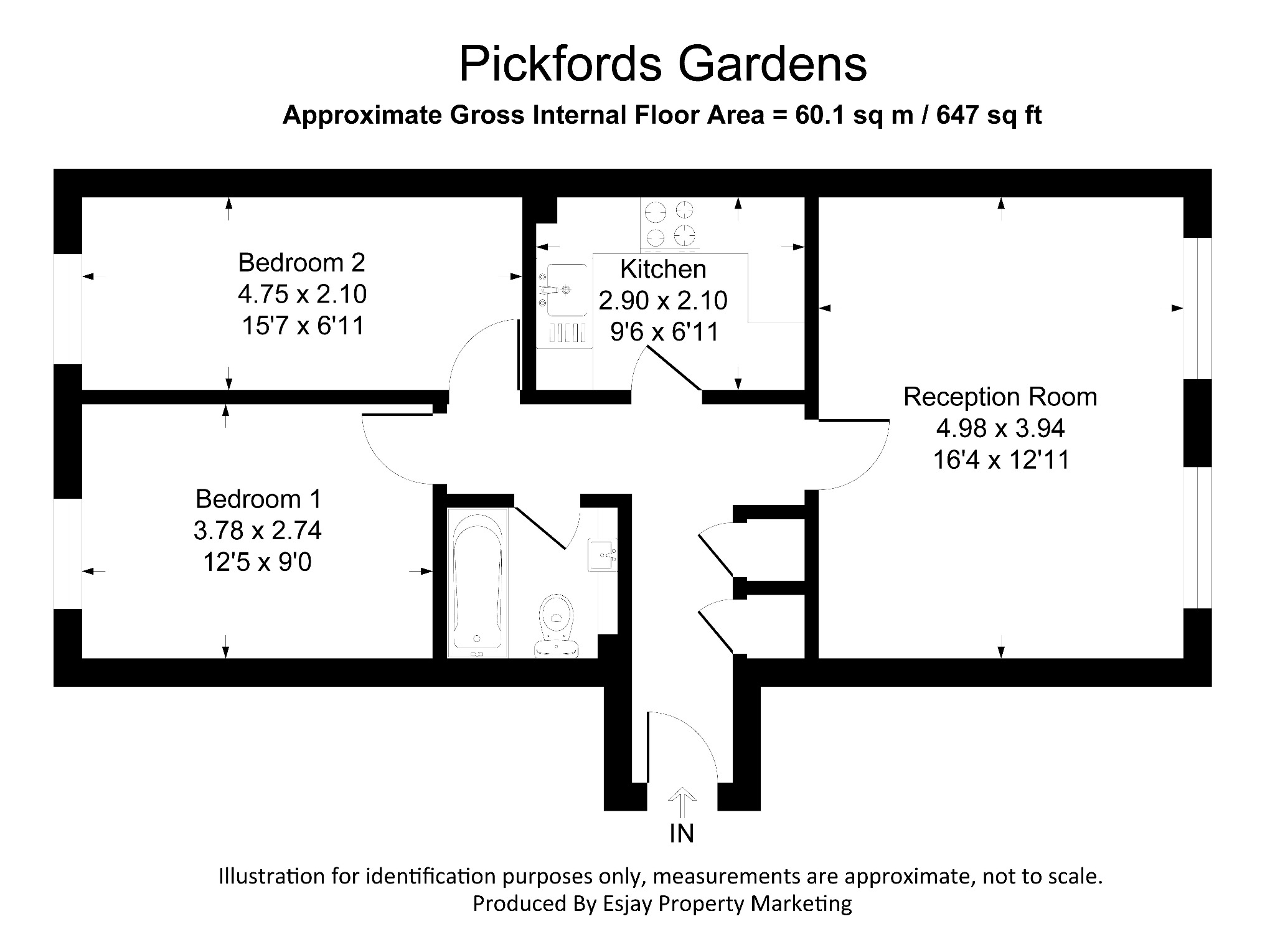 69 Pickfords Gardens, Slough floorplan