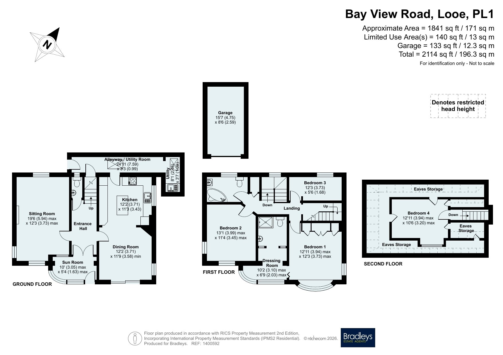 Sandos,, Bay View Road, Looe floorplan