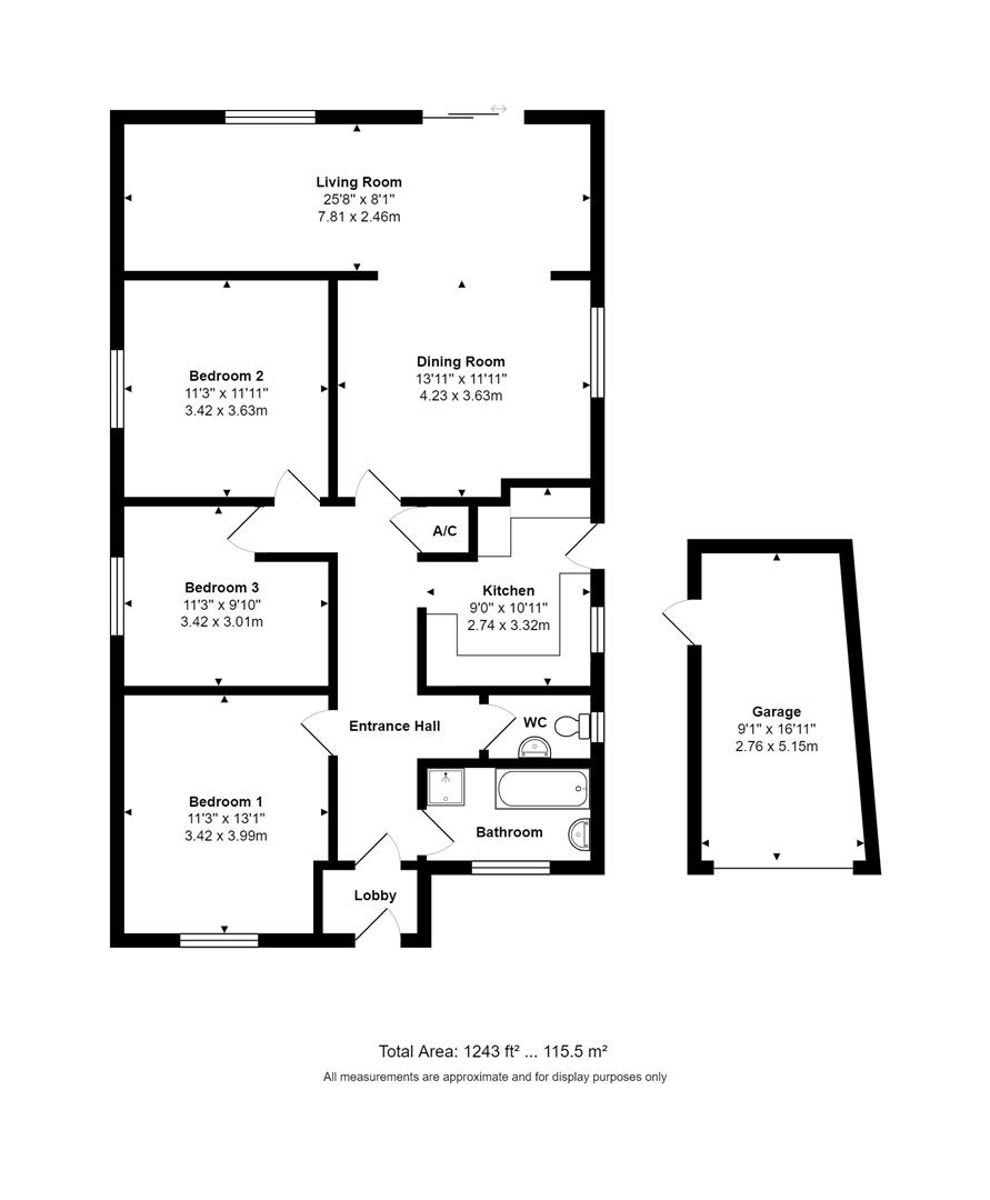 3, Andrews Close, Fleet floorplan