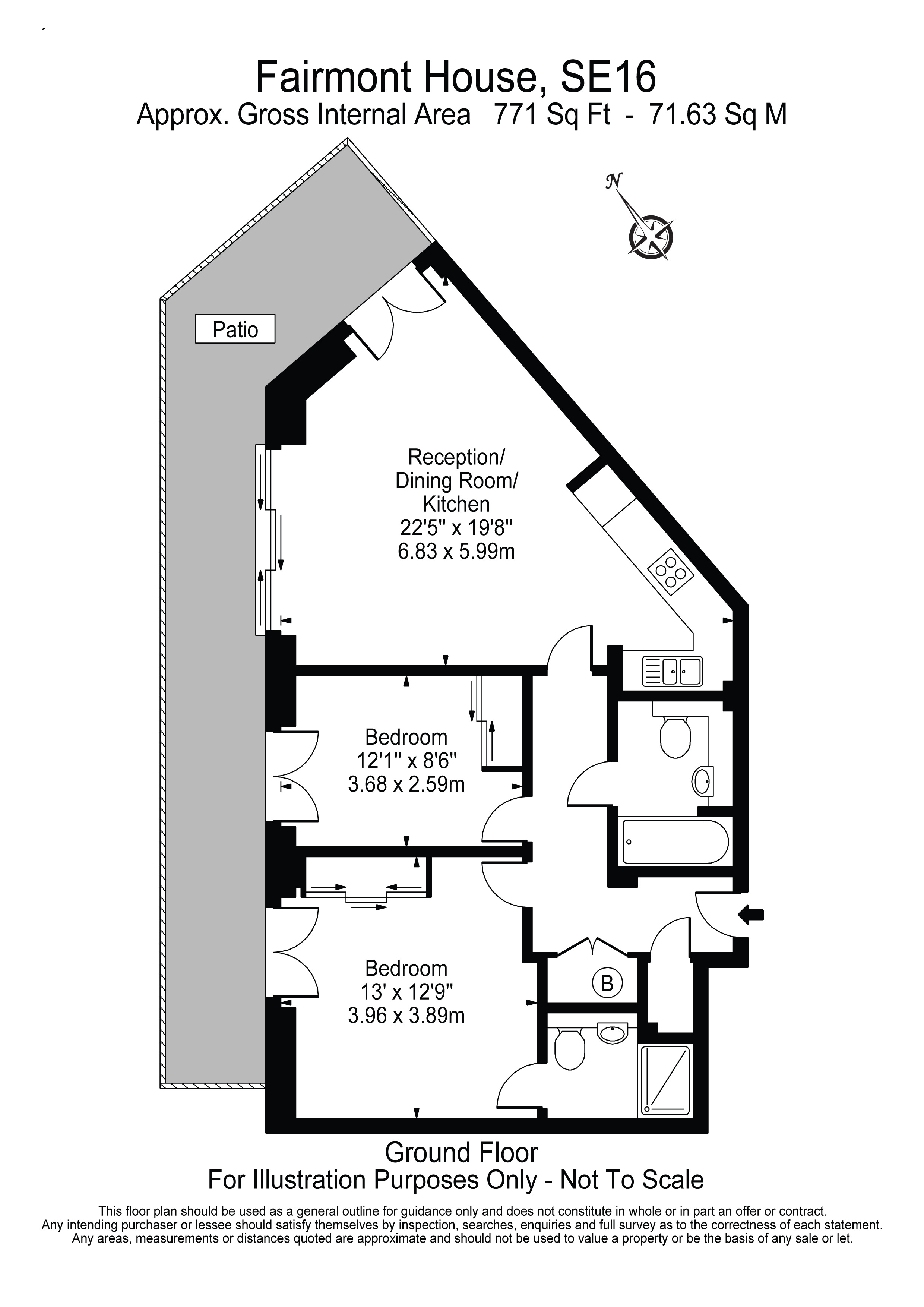 2 Bedrooms Flat to rent in Albatross Way, London SE16