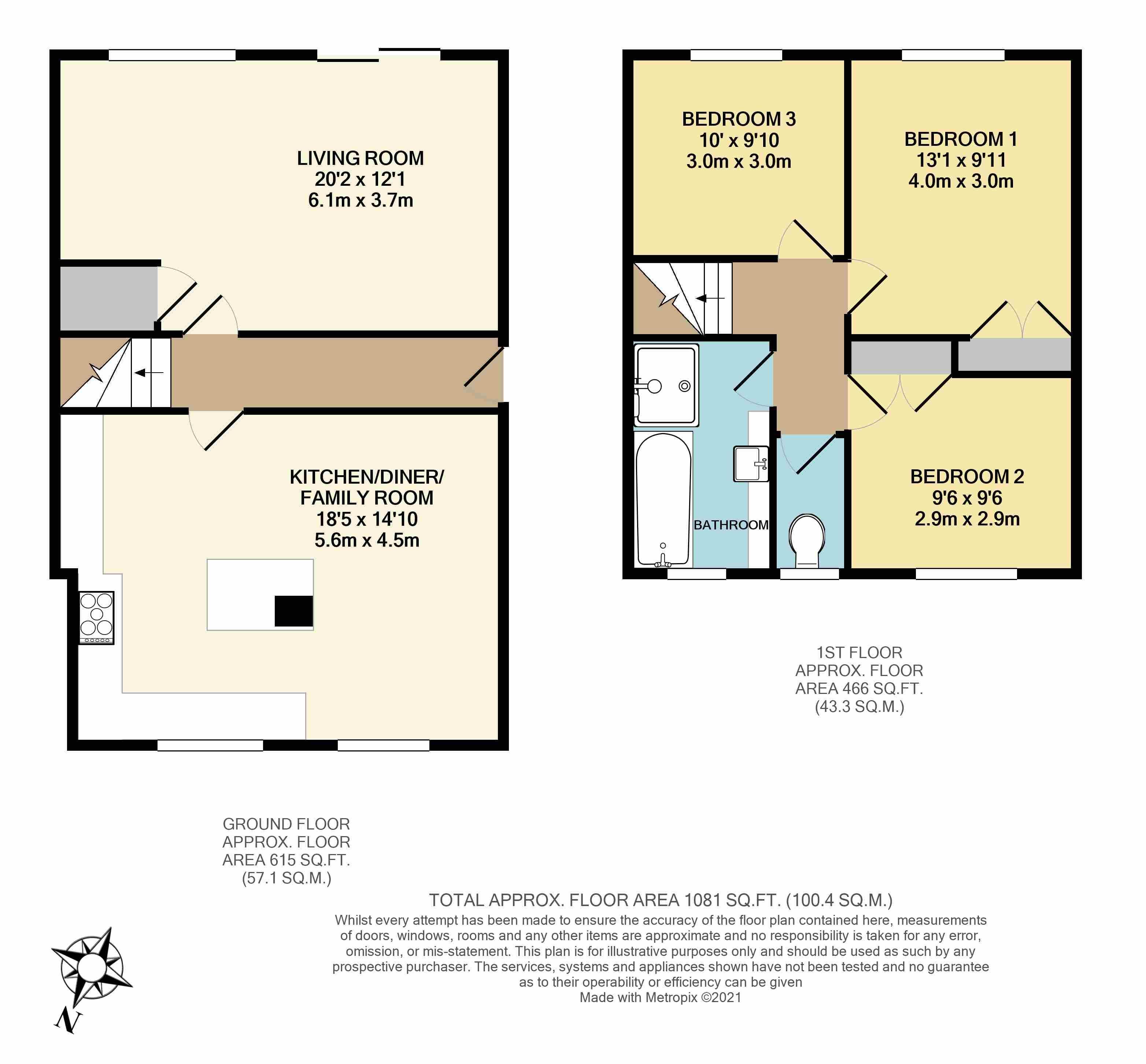 80, Kingsway, Reading floorplan