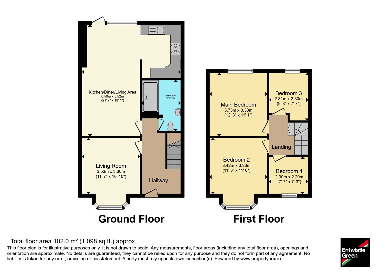 78, Red Lane, Lancashire floorplan