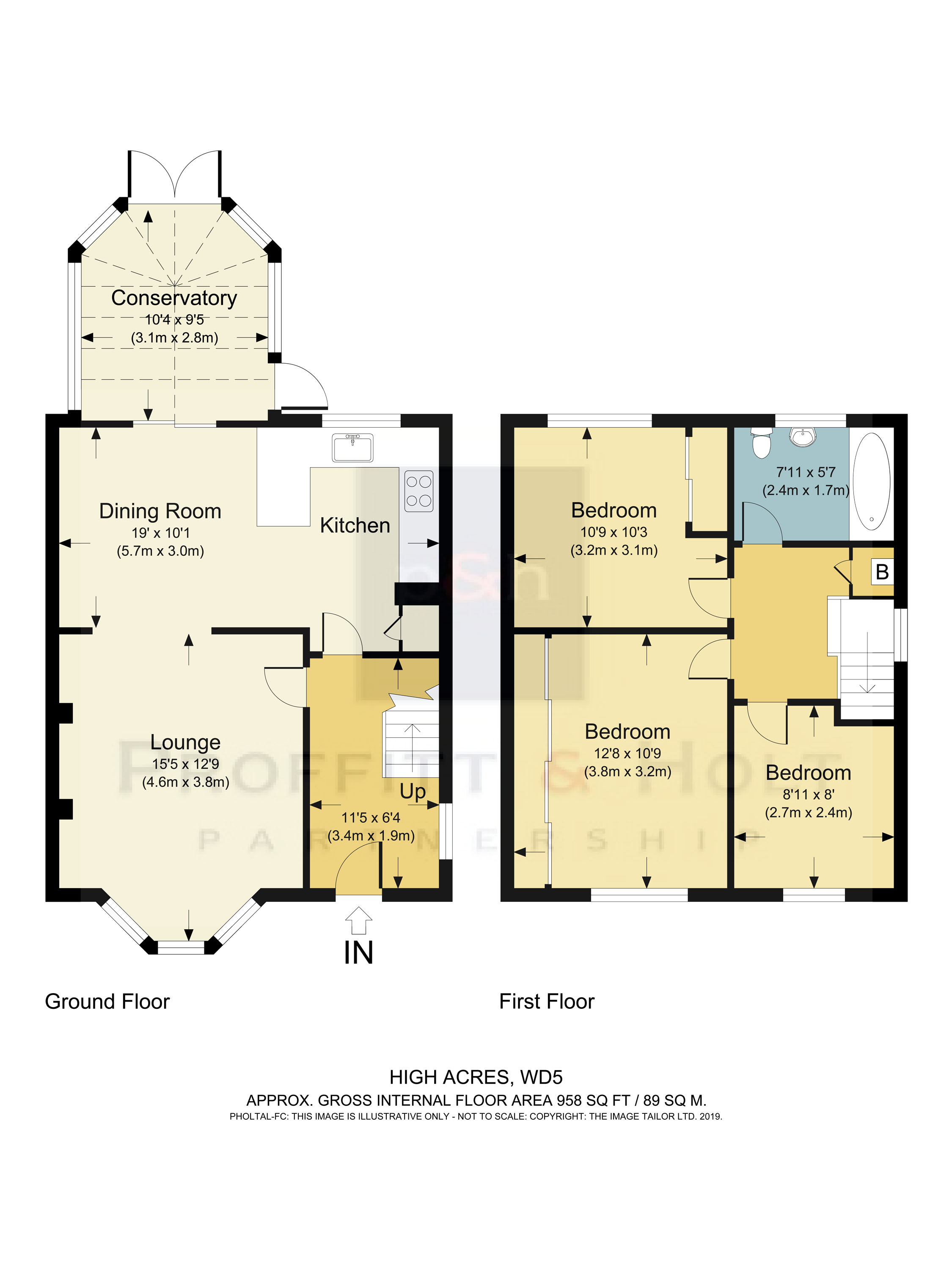 3 Bedrooms Semi-detached house for sale in High Acres, Abbots Langley WD5