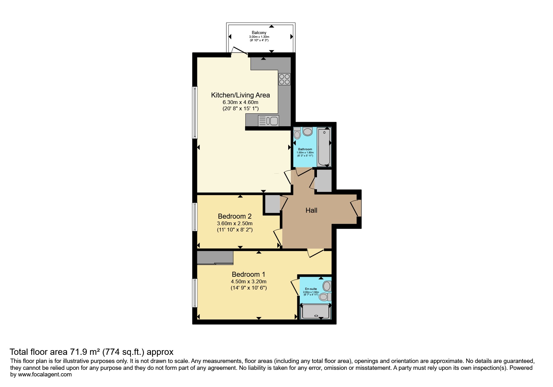 64 Masters Court, Lyon Road, Harrow floorplan
