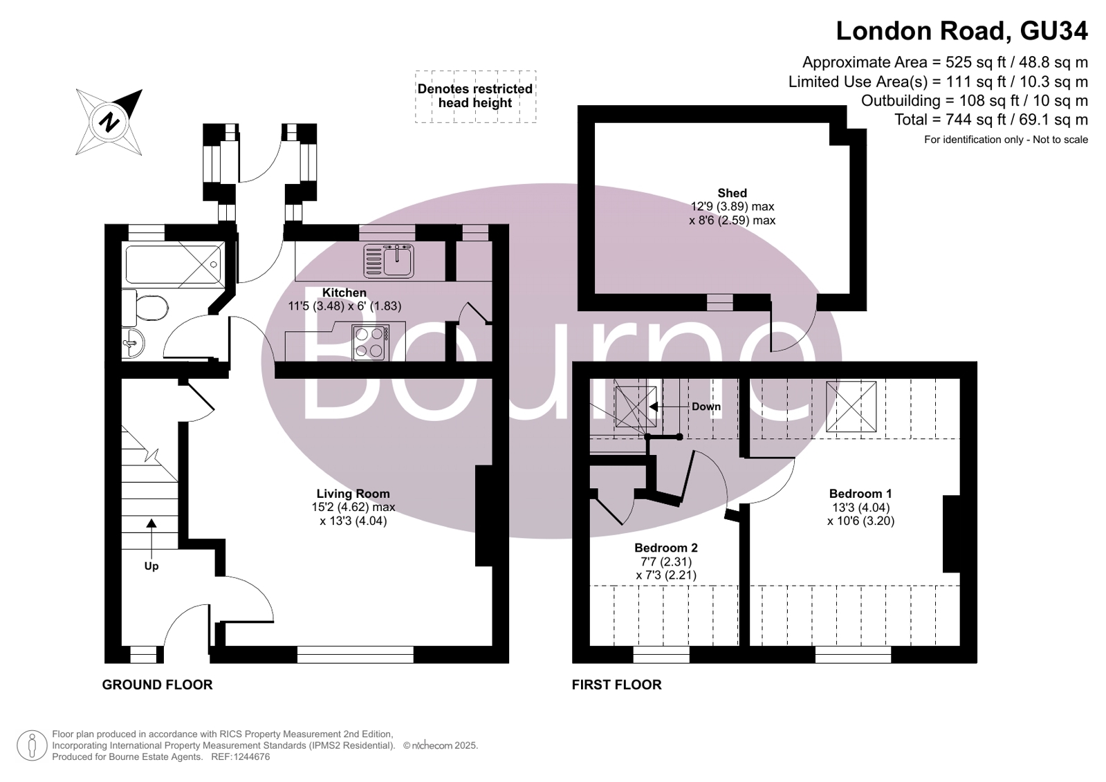 126, London Road, Alton floorplan