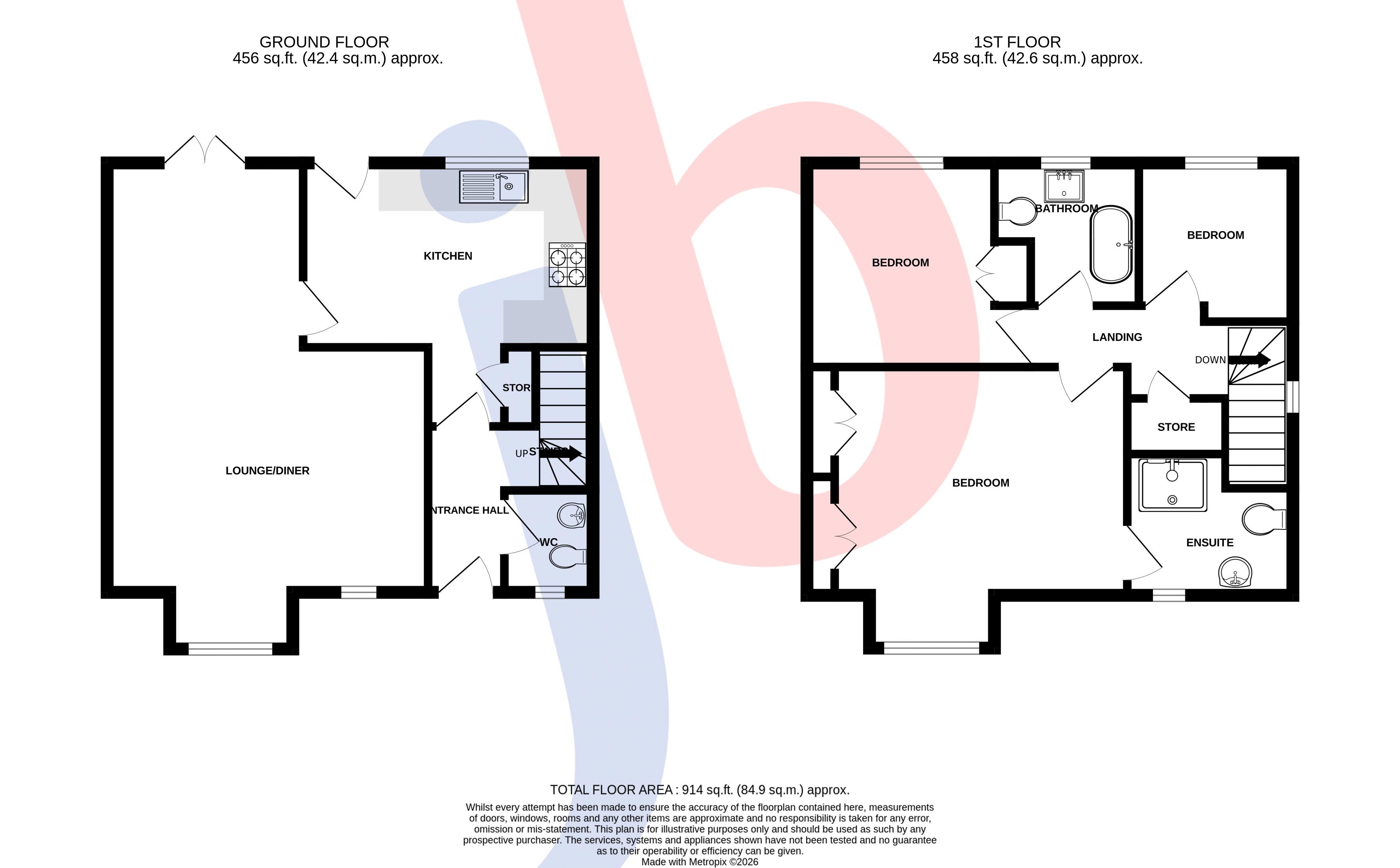 5, Halliwell Close, Newark floorplan