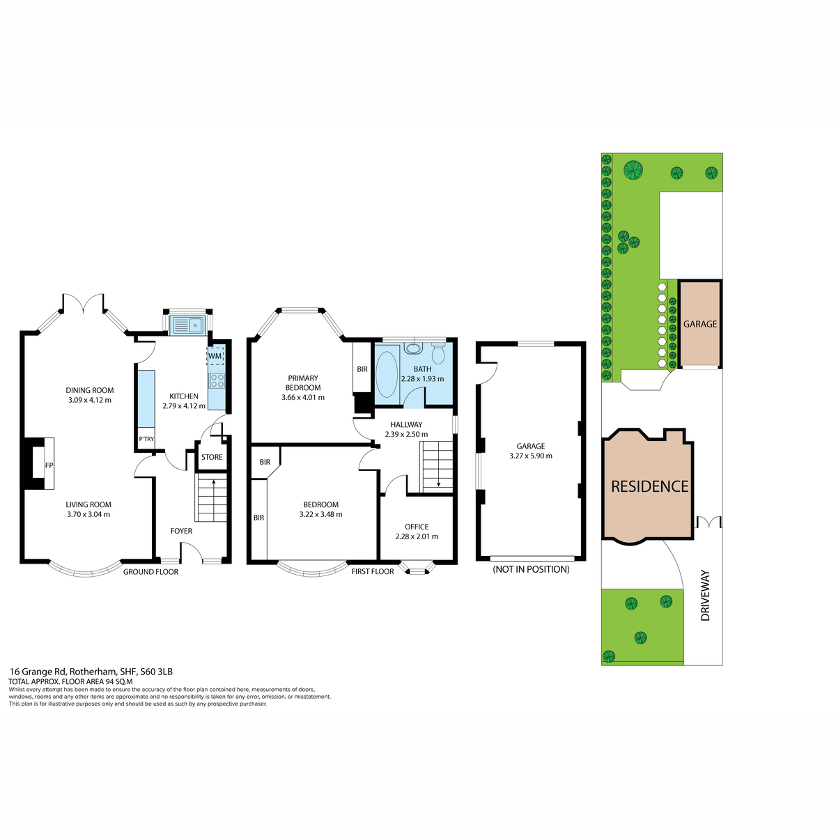 16, Grange Road, Rotherham floorplan