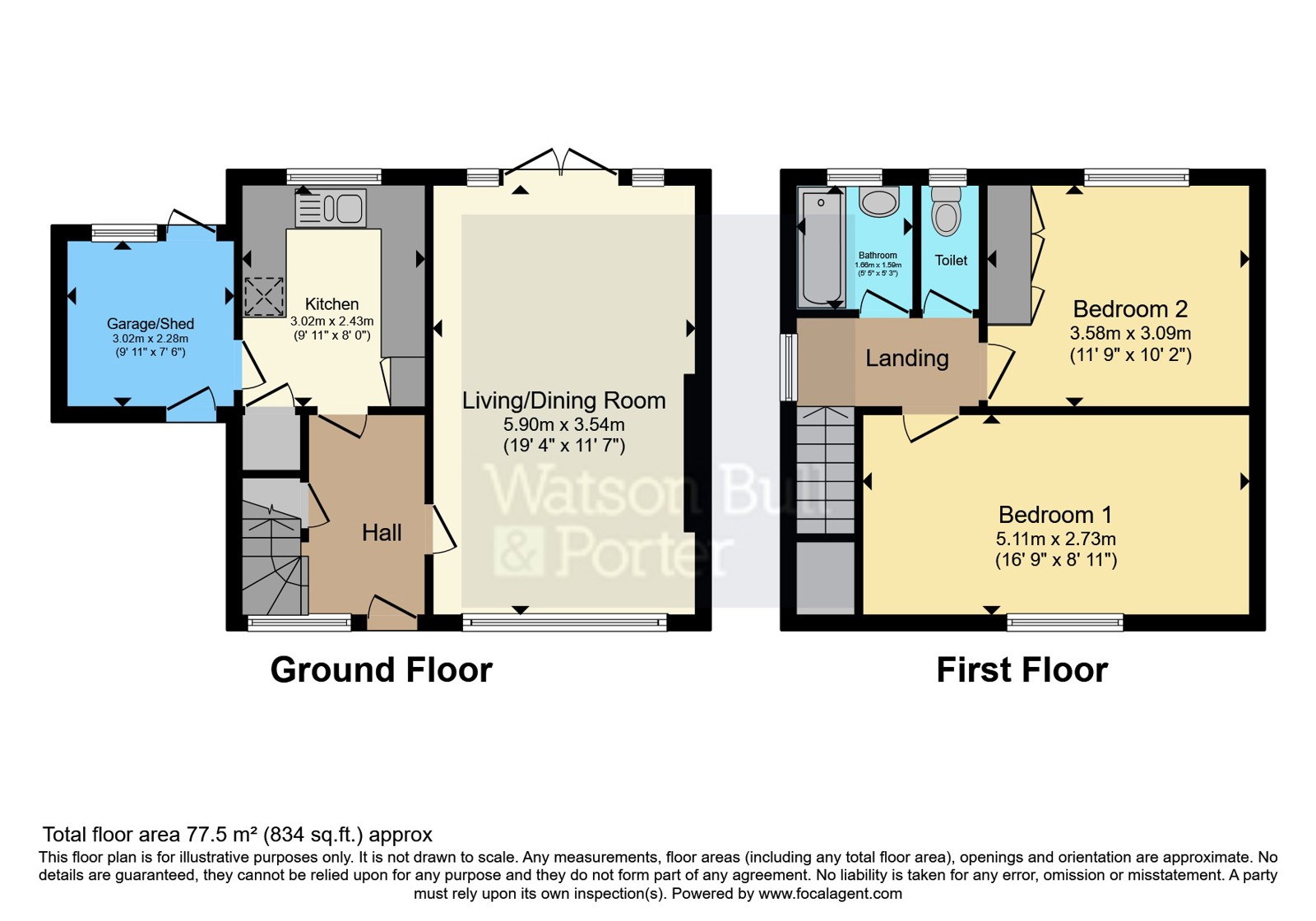 3, Miller Close, Isle of Wight floorplan